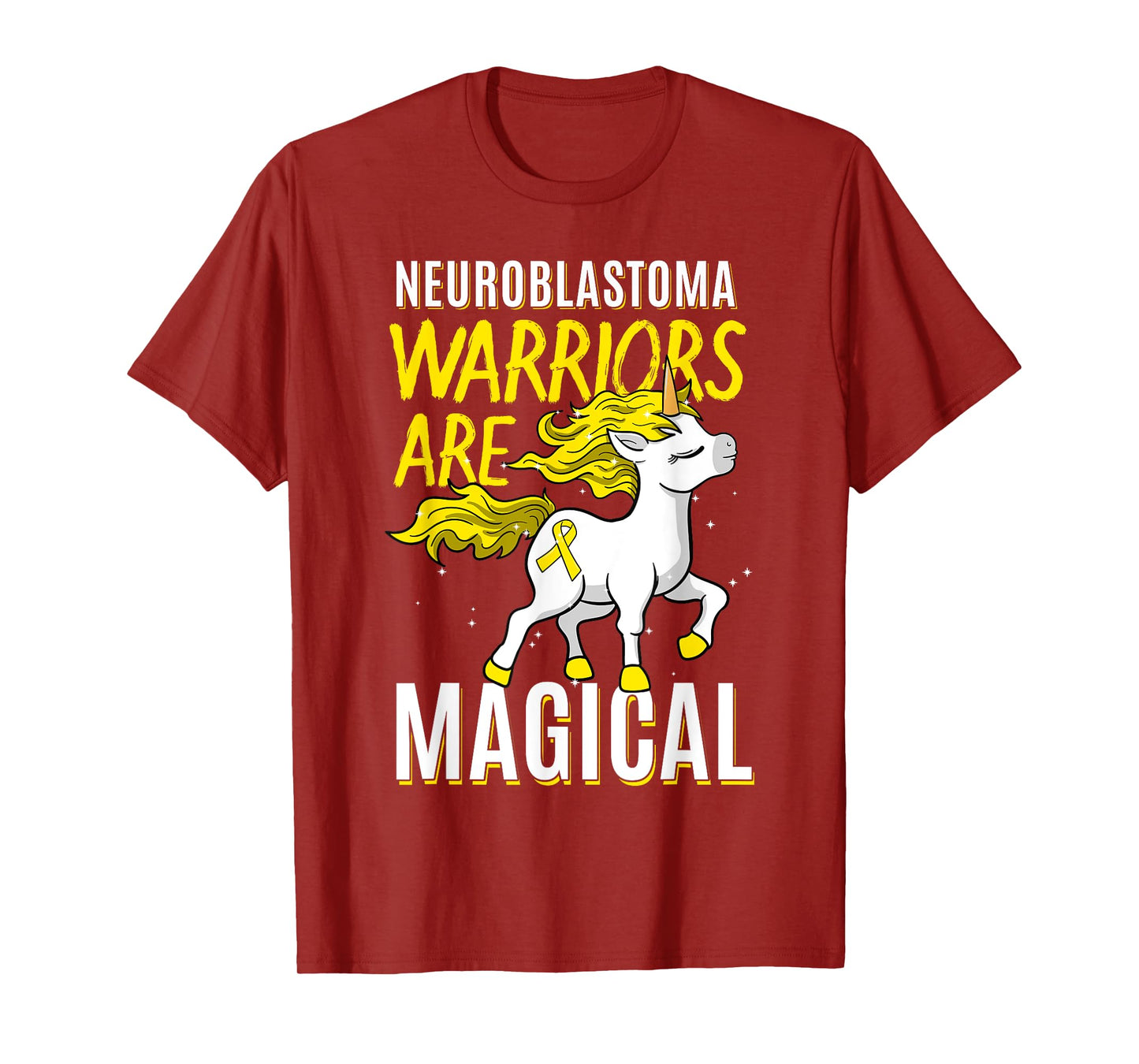 Neuroblastoma Warrior Nerve Tissue Unicorn Cancer Gift T-Shirt