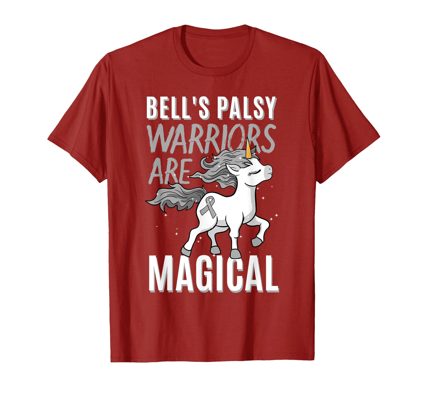 Bell's Palsy Warrior Idiopathic Facial Paralysis Unicorn T-Shirt