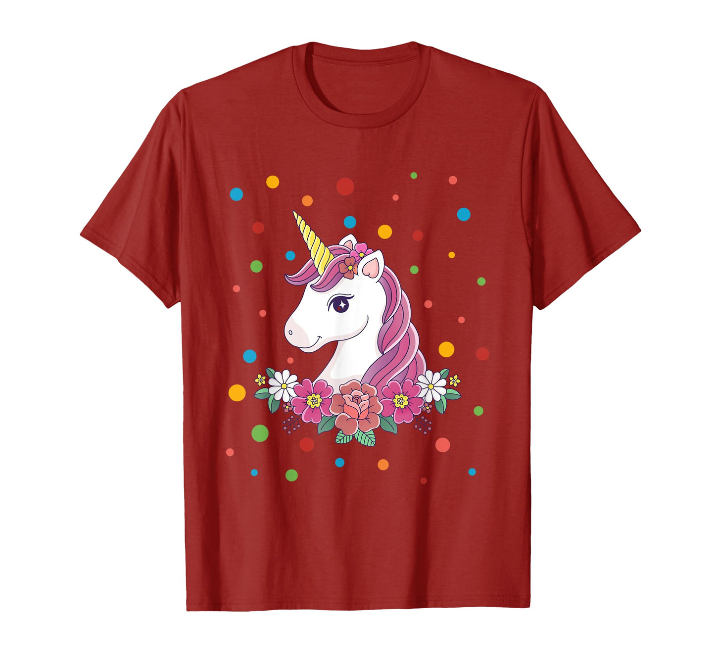 Dot Day Shirt Polka Dots Dotted Unicorn Kid Girls Youth T-Shirt