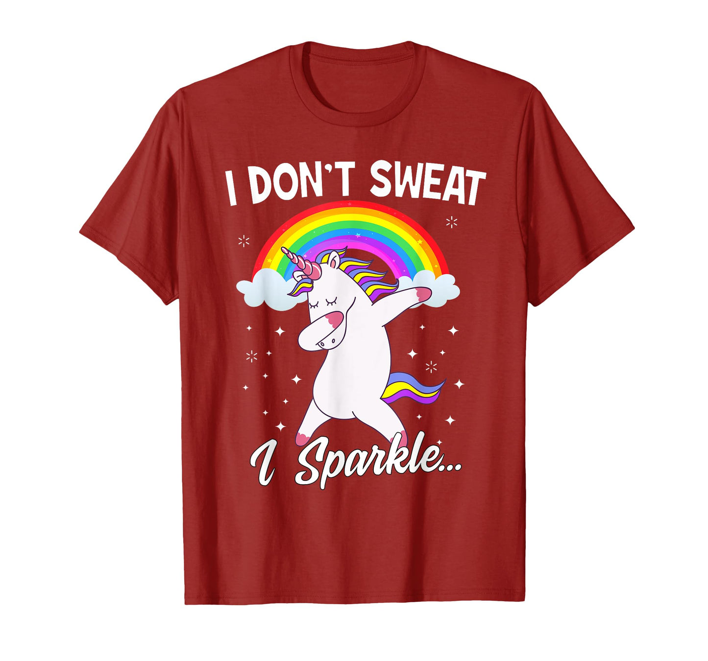 I Don't Sweat I Sparkle Unicorn Women T-Shirt Christmas Gift T-Shirt