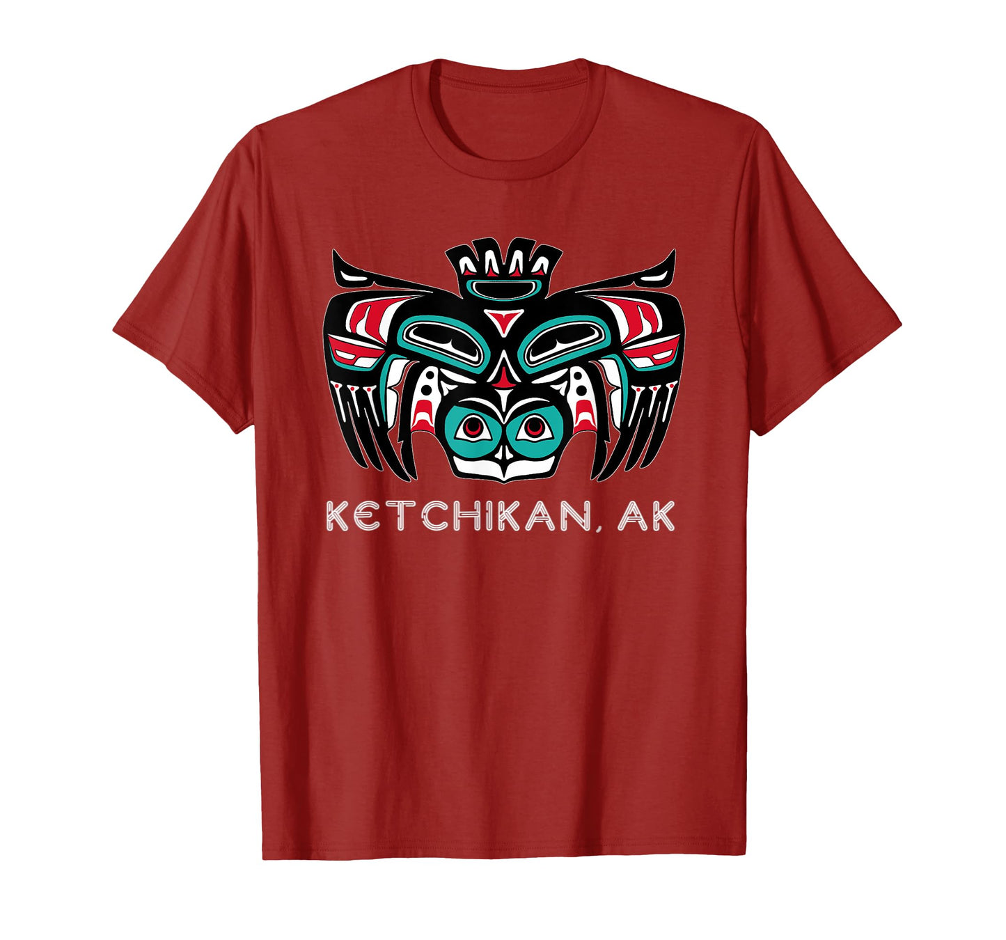 Ketchikan Alaska Native American Art Style Tlingit Owl Bird T-Shirt