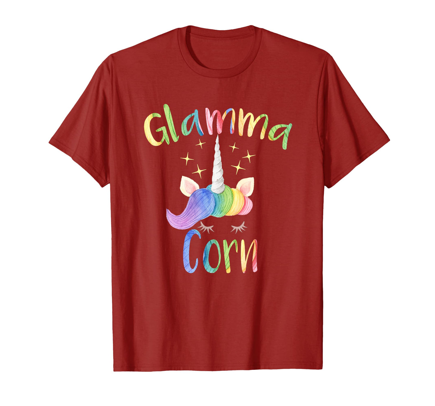 Glamma Corn Funny Unicorn Grandma T-Shirt