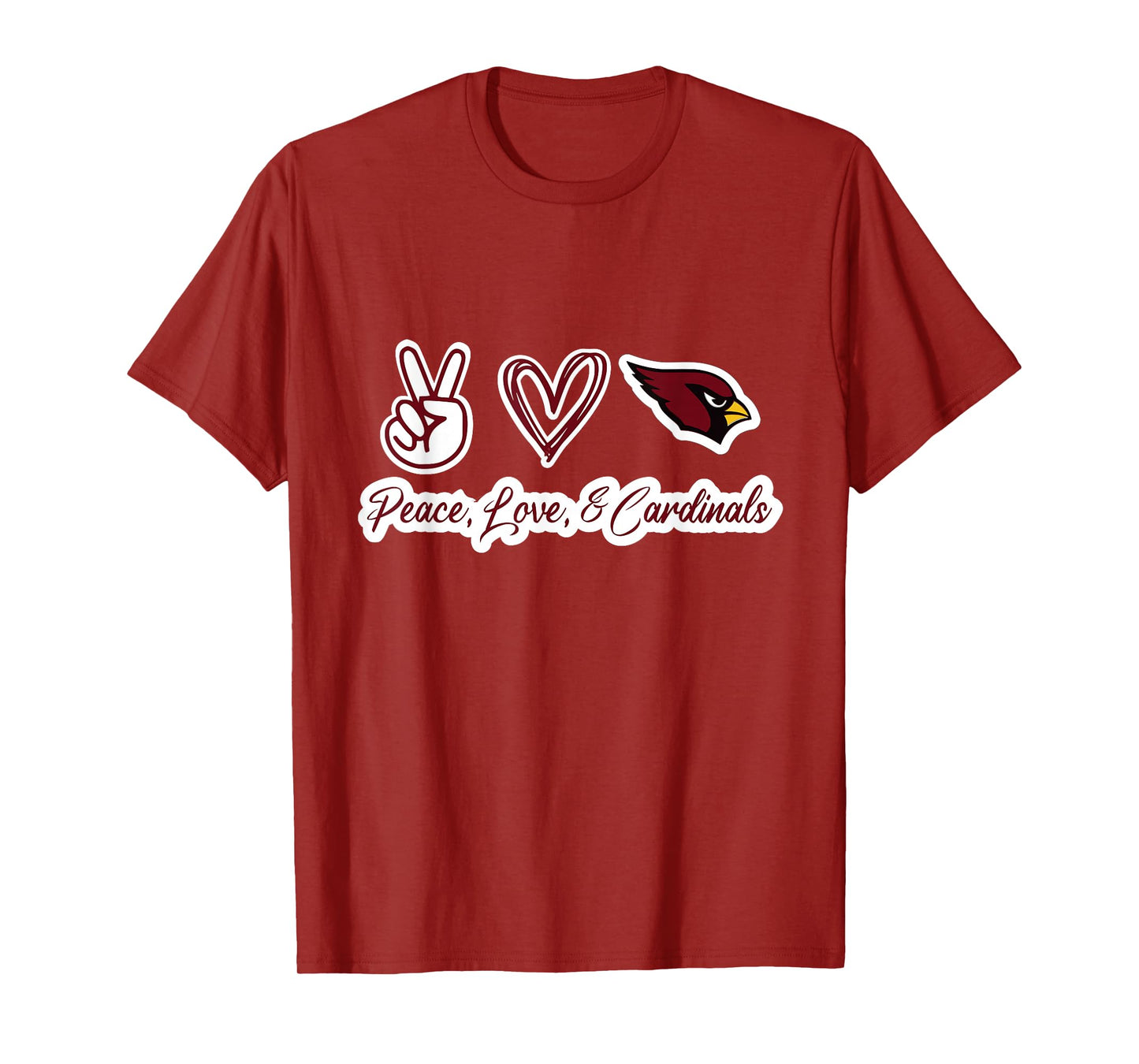 Peace, Love, & Cardinals T-Shirt