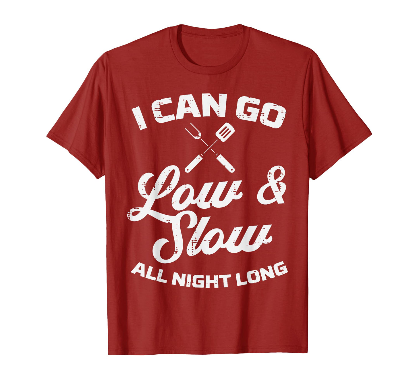 Low Slow All Night Long Bbq Grilling Smoking Meat Smoker T-Shirt