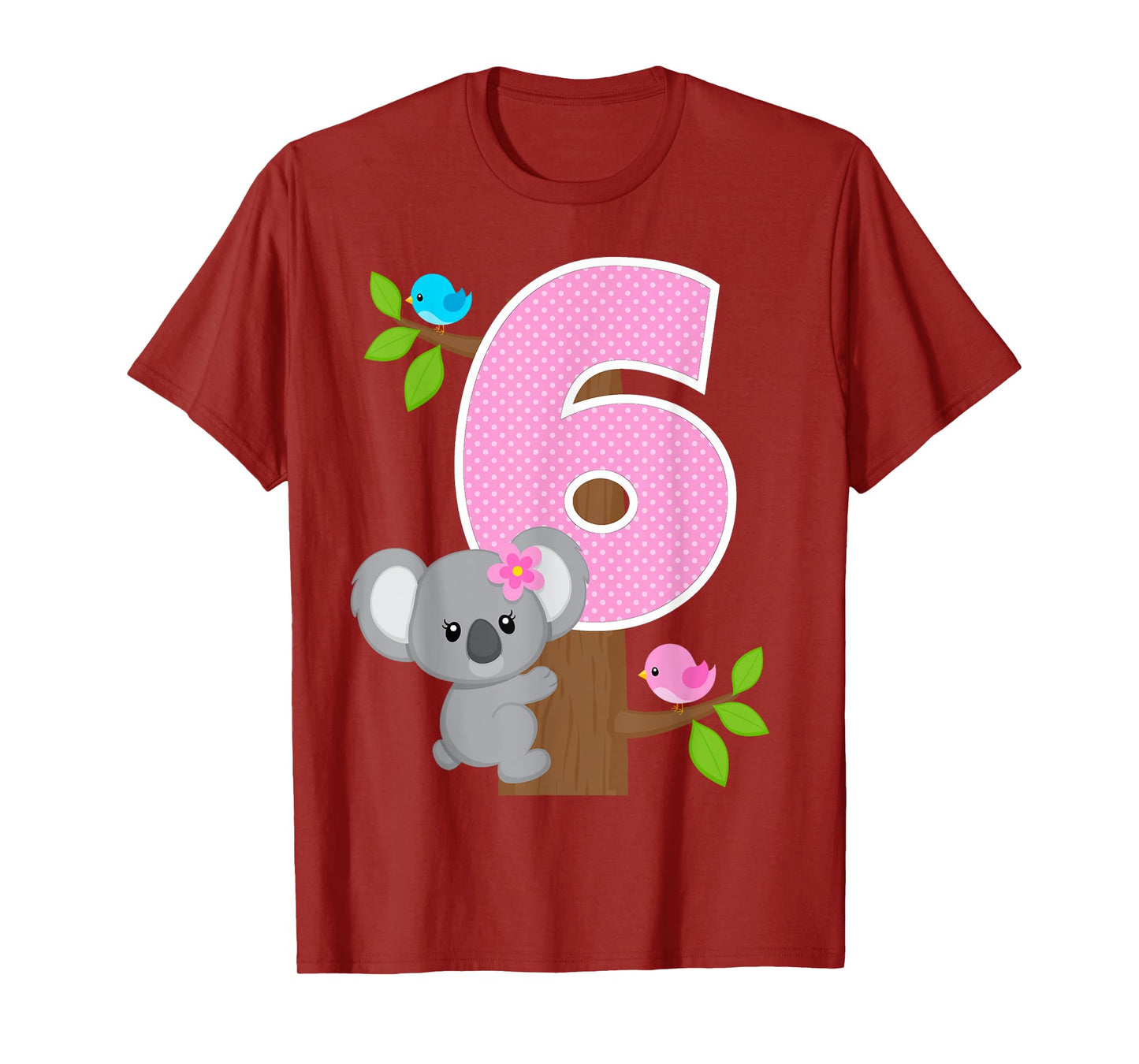 Koala Bear 6th Birthday Girl 6 Year Old Birthday Koalas Bday T-Shirt