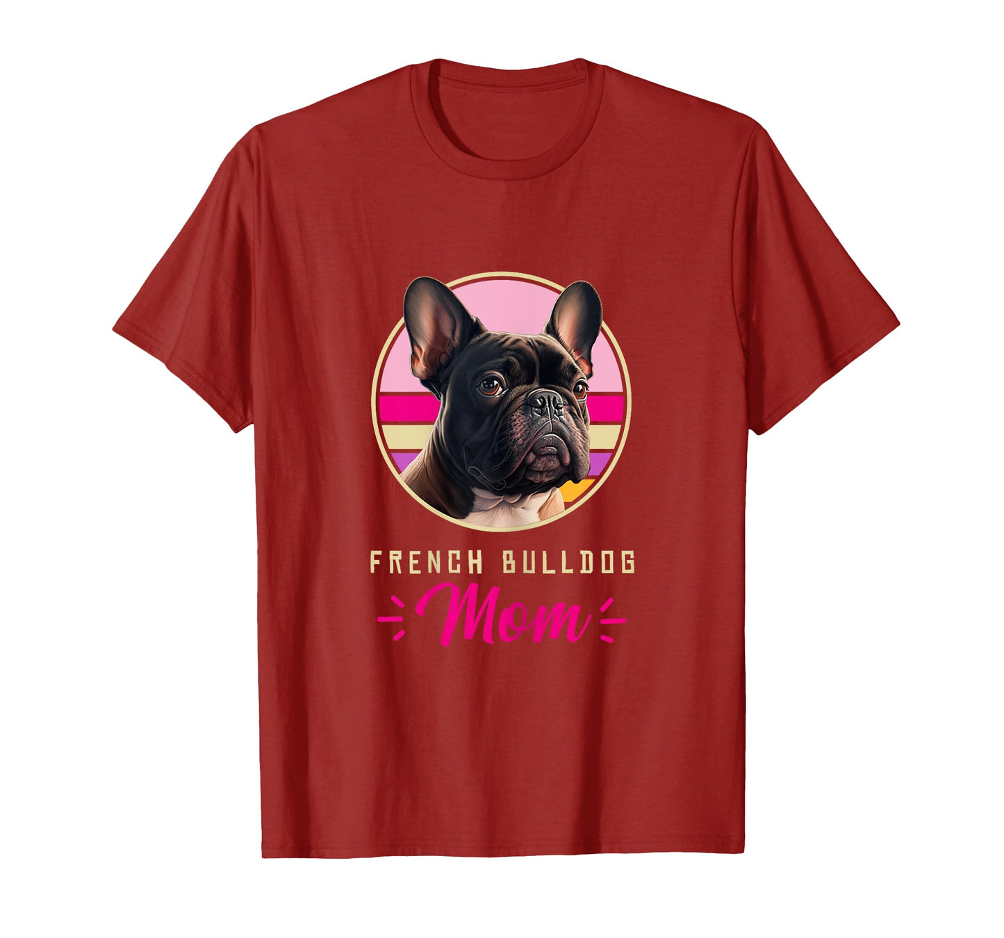 Funny French Bulldog Retro Outfits Clothes Frenchie Dog Mom Women Kids T-Shirt