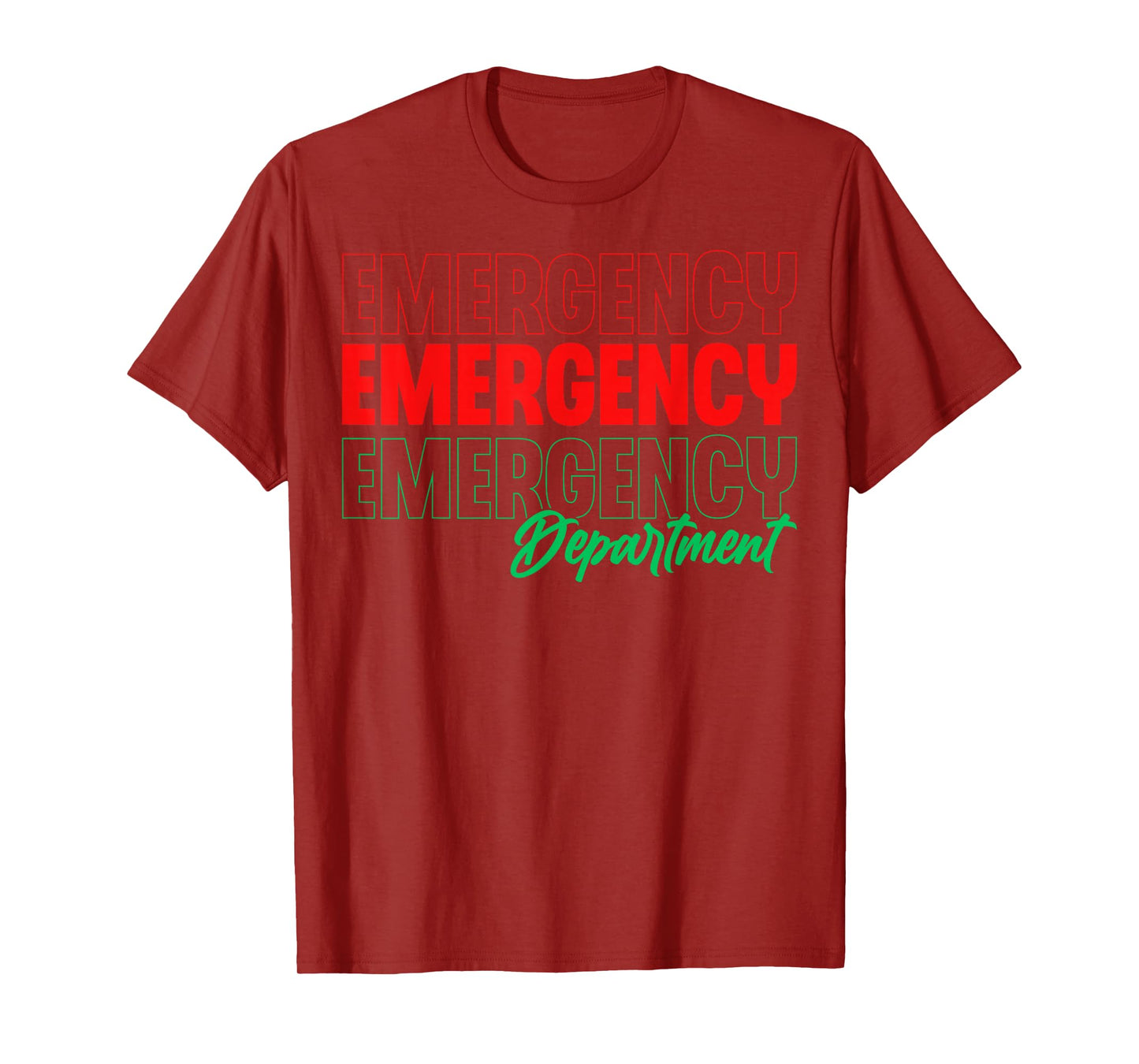 Emergency Department Xmas Holiday ER Nurse Christmas T-Shirt