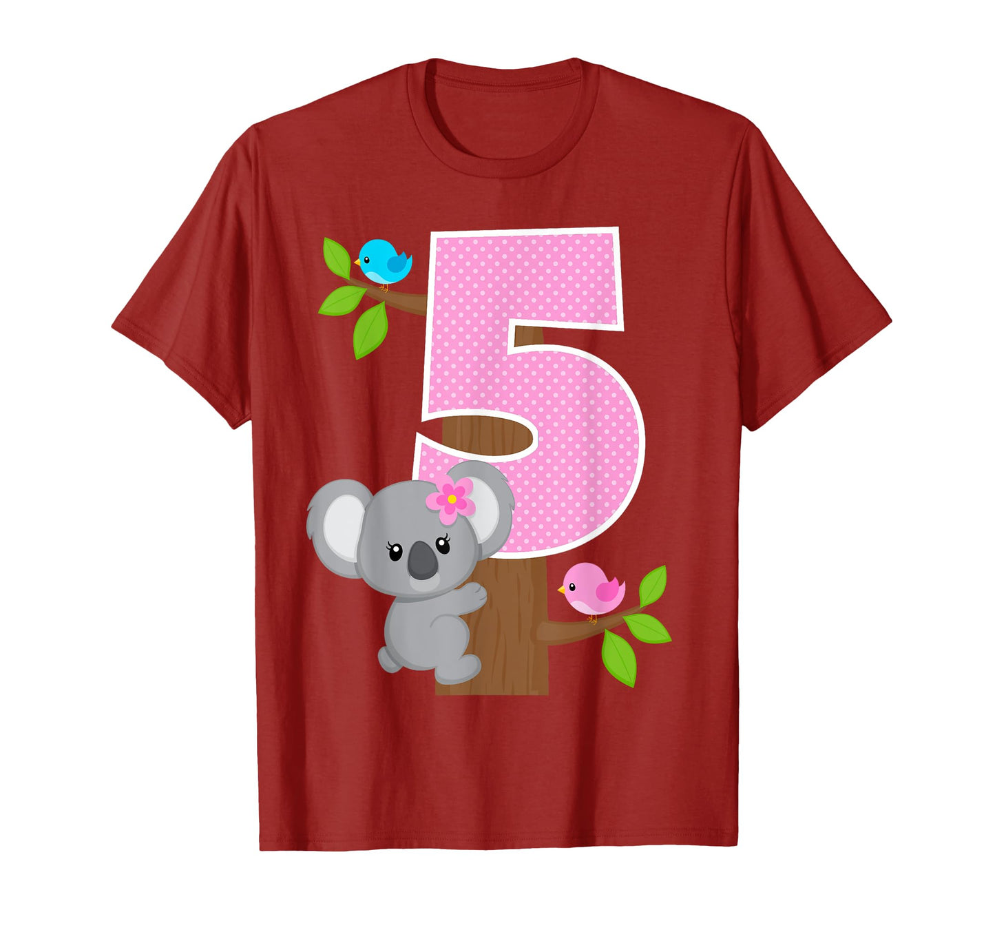 Koala Bear 5th Birthday Girl 5 Year Old Birthday Koalas Bday T-Shirt