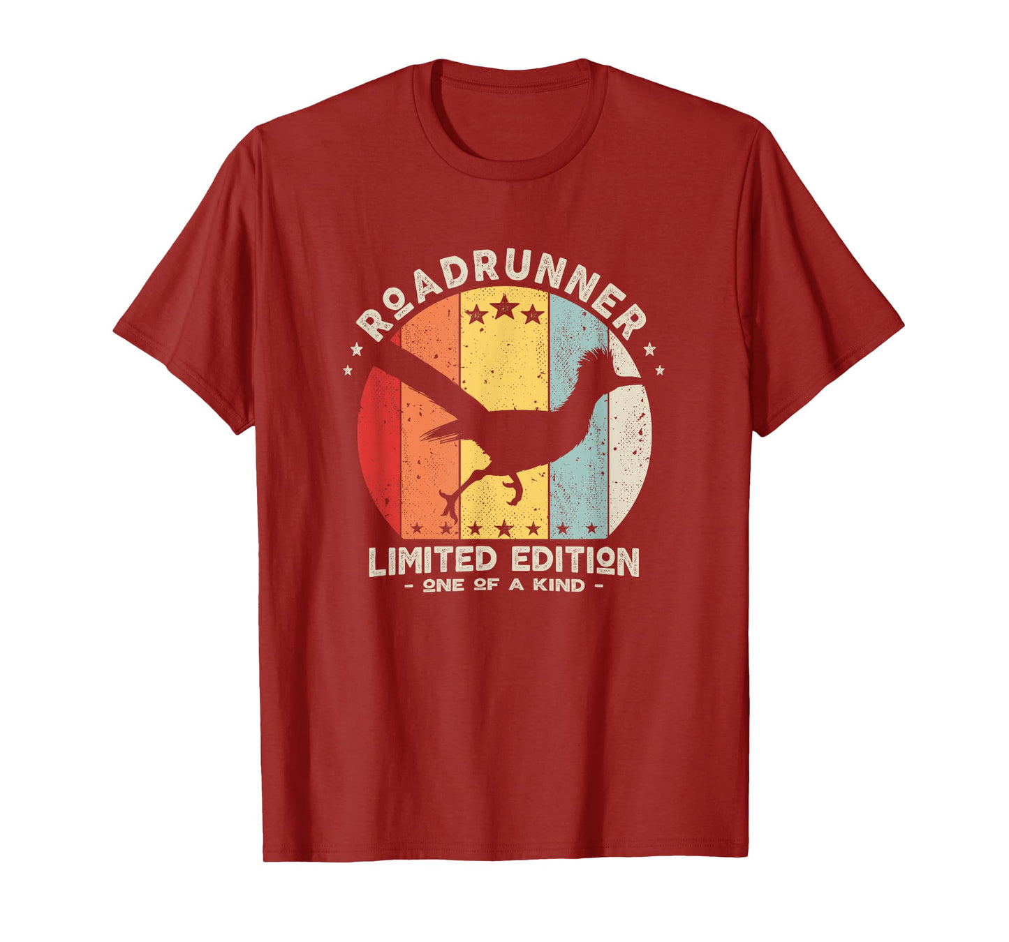 Retro Roadrunner Running Distressed T-Shirt