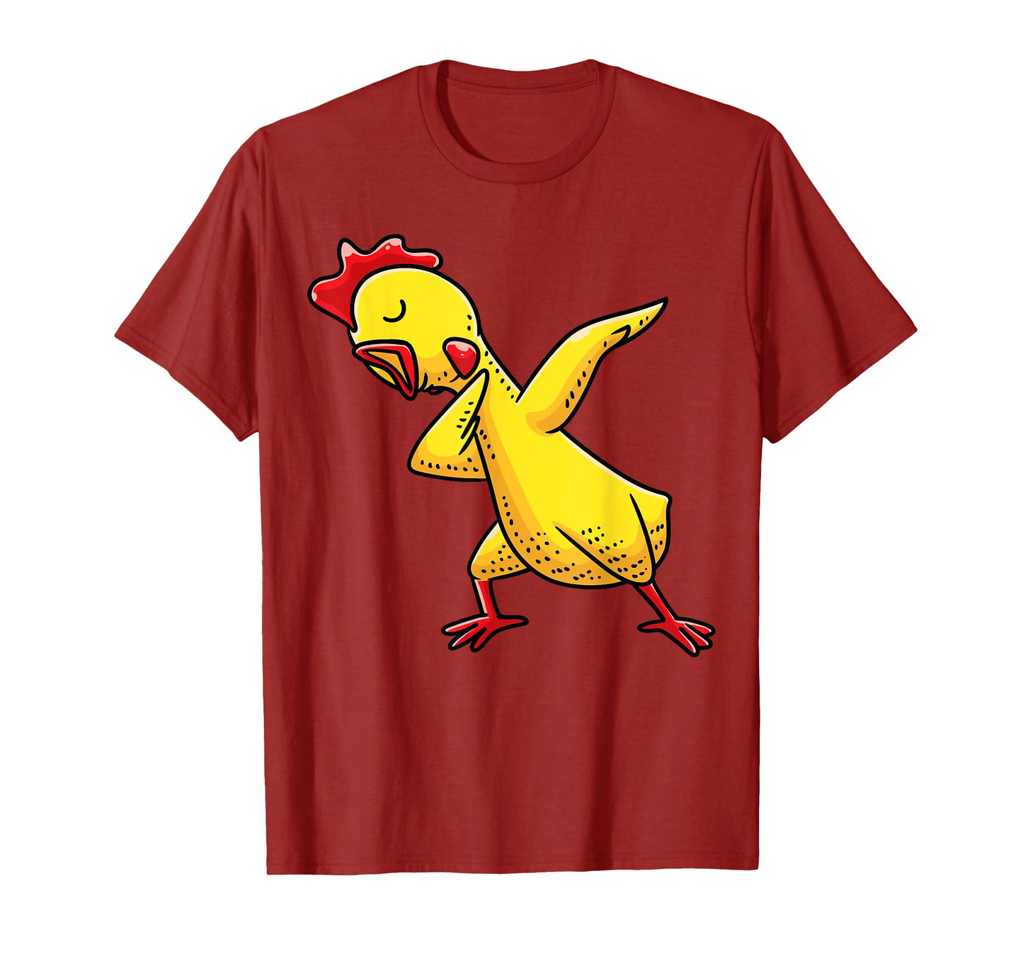 Dabbing Rubber Chicken Funny Men Women Kids T-Shirt