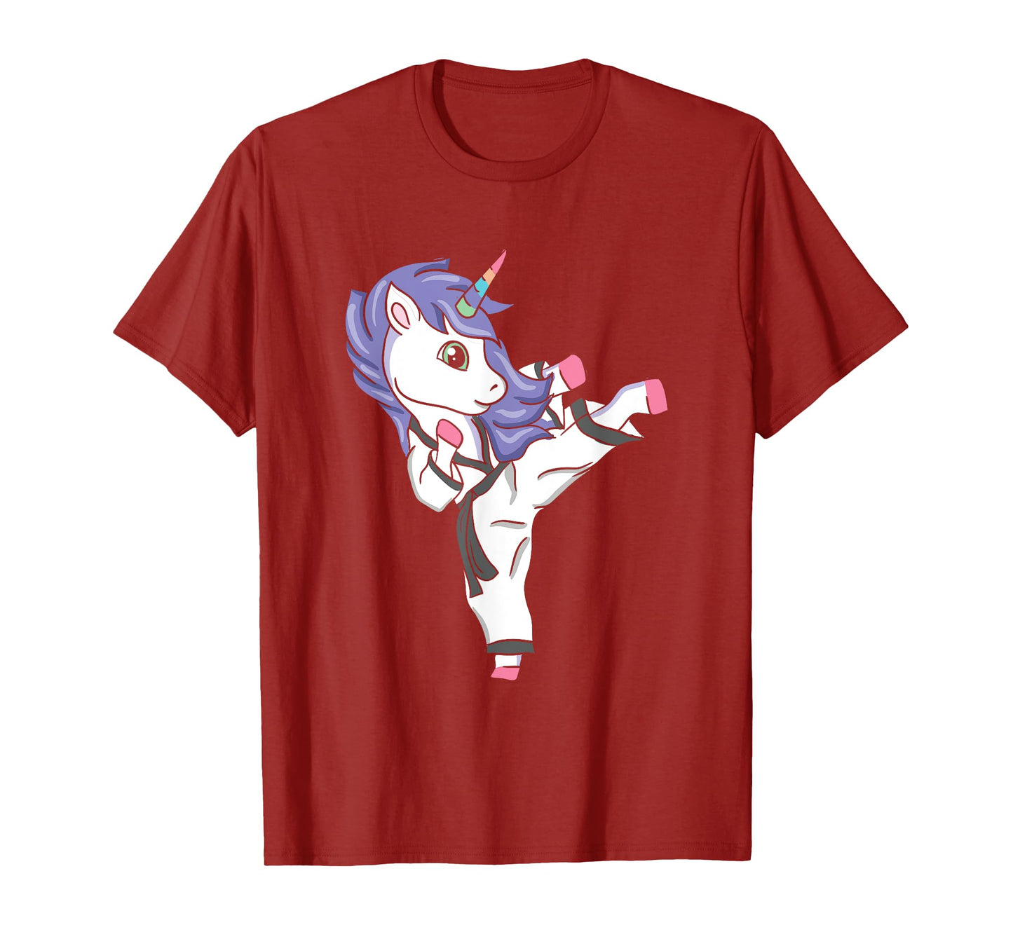 Funny Unicorn Karate Girl I Taekwondo Martial Arts T-Shirt