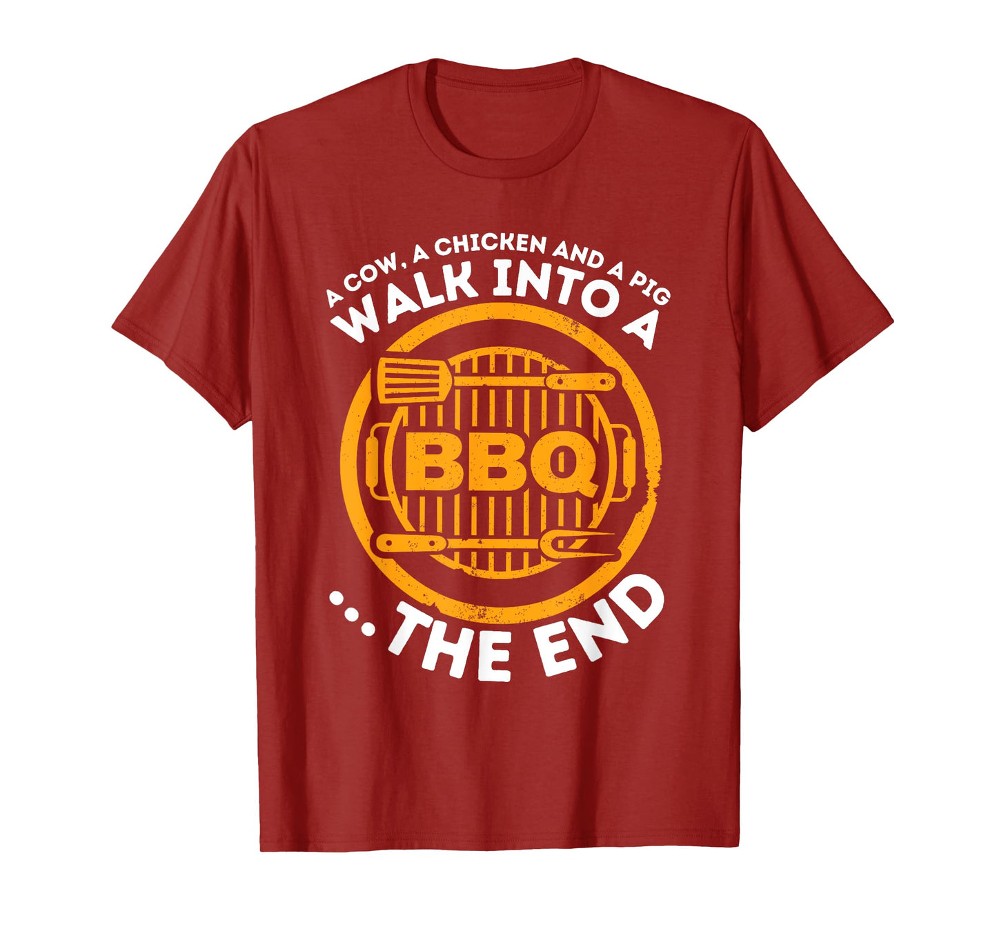 A Pig A Chicken And A Cow - Funny BBQ Smoker Barbecue Grill T-Shirt