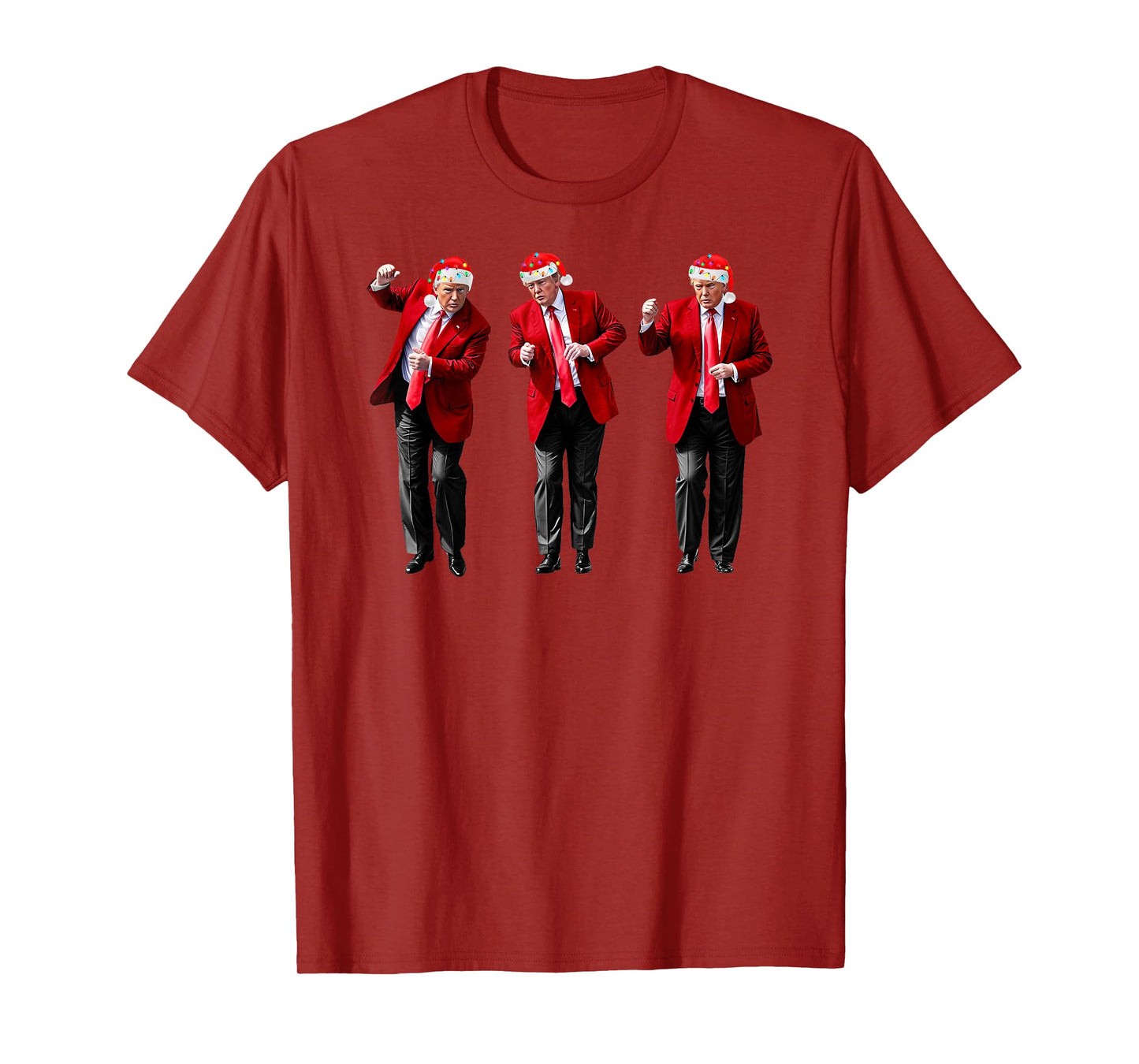 Christmas Donald Trump President 2024 Dancing Funny Santa T-Shirt