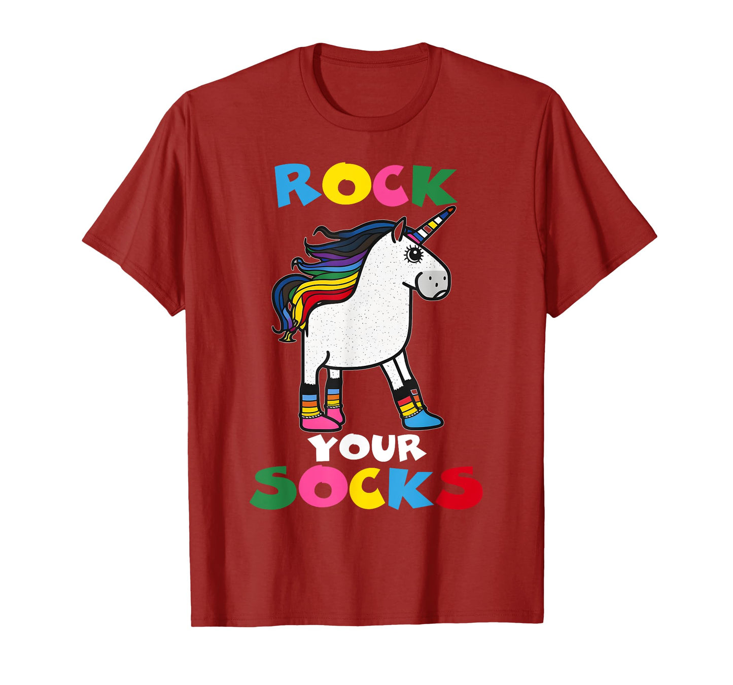 WORLD DOWN SYNDROME DAY Rock Your Socks Unicorn T-Shirt