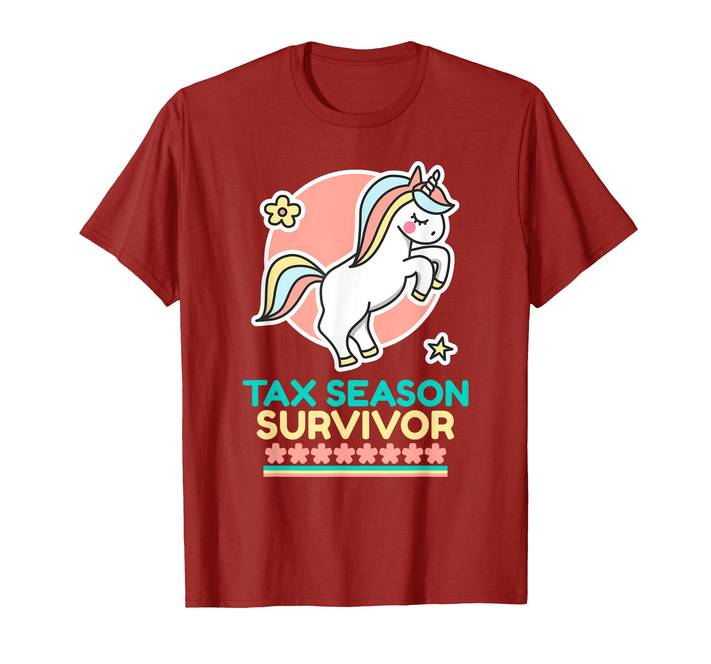 Cute Unicorn Tax Season Survivor T-Shirt