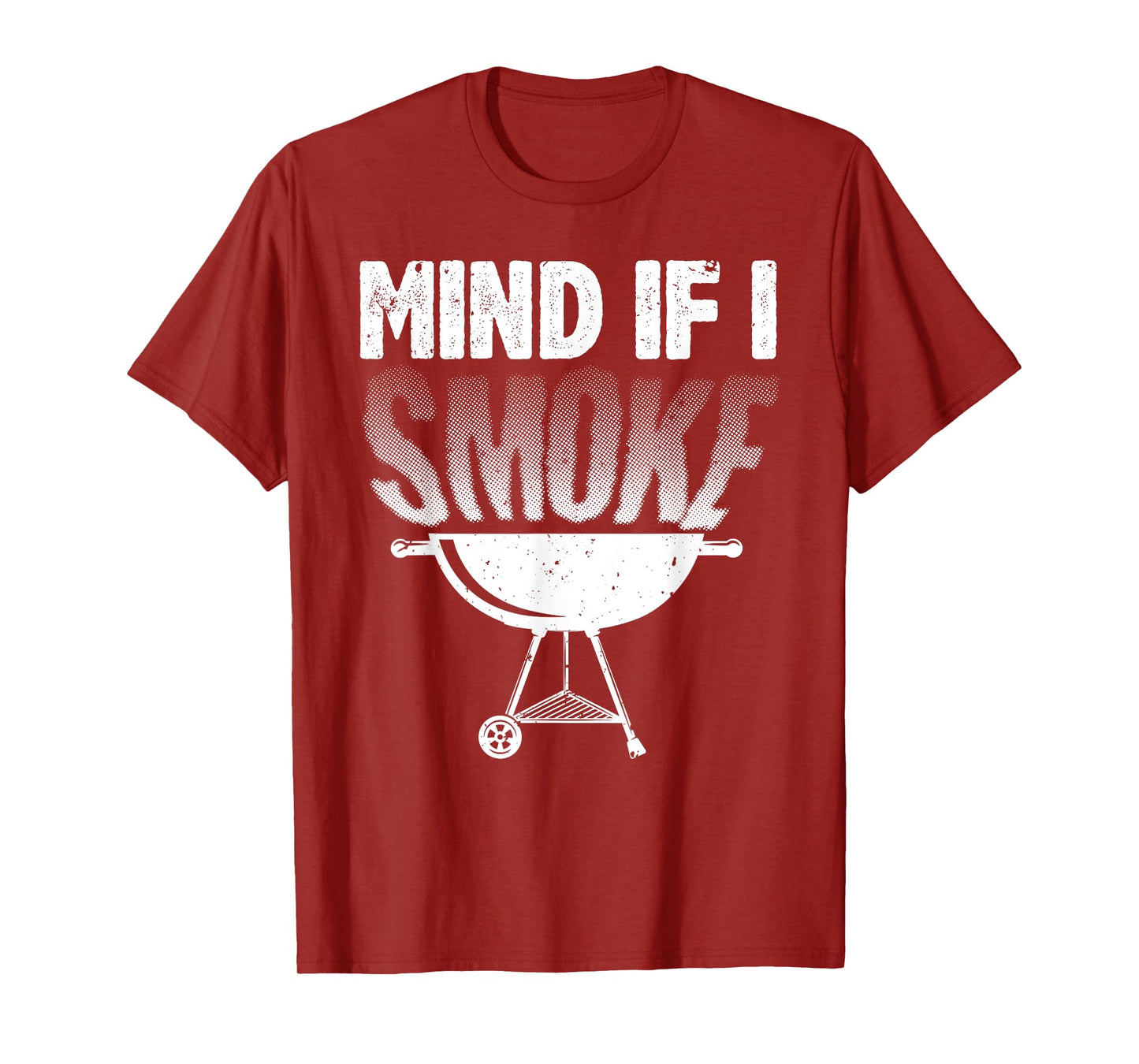 Smoking For Men Dad Grilling Meat BBQ Smoker Food Griller T-Shirt