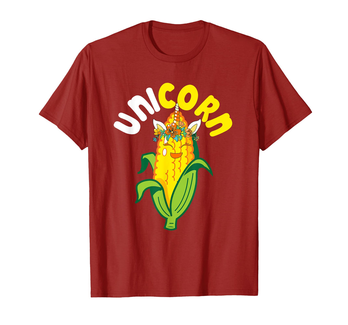 Unicorn Cute Corn Matching Farmer Vegan Lover Kids Toddler T-Shirt