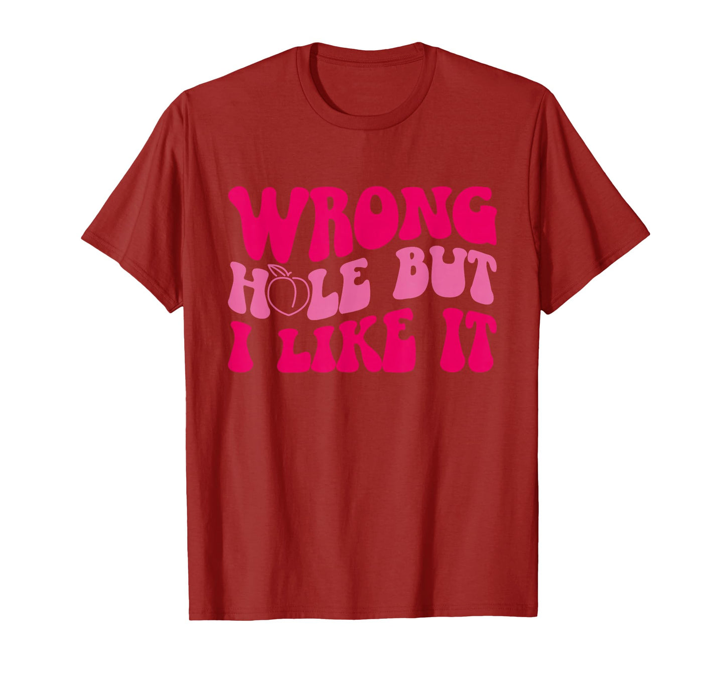 Inappropriate Wrong Hole But I Like It Adult Jokes T-Shirt