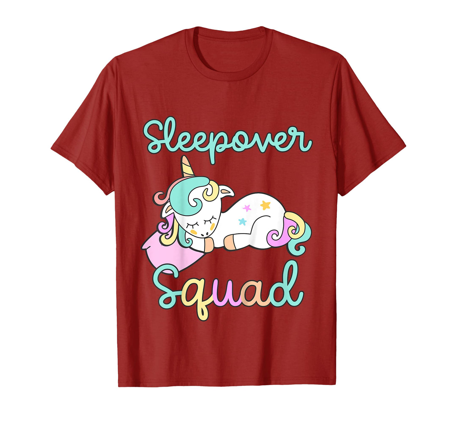 Sleepover Squad Pajamas Girls Unicorn Slumber Party Toddler T-Shirt