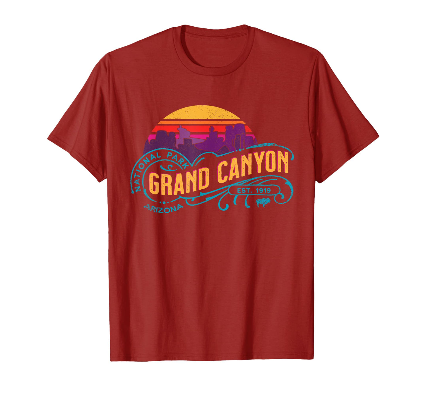 Retro Grand Canyon National Park Vintage Sunset Souvenir T-Shirt