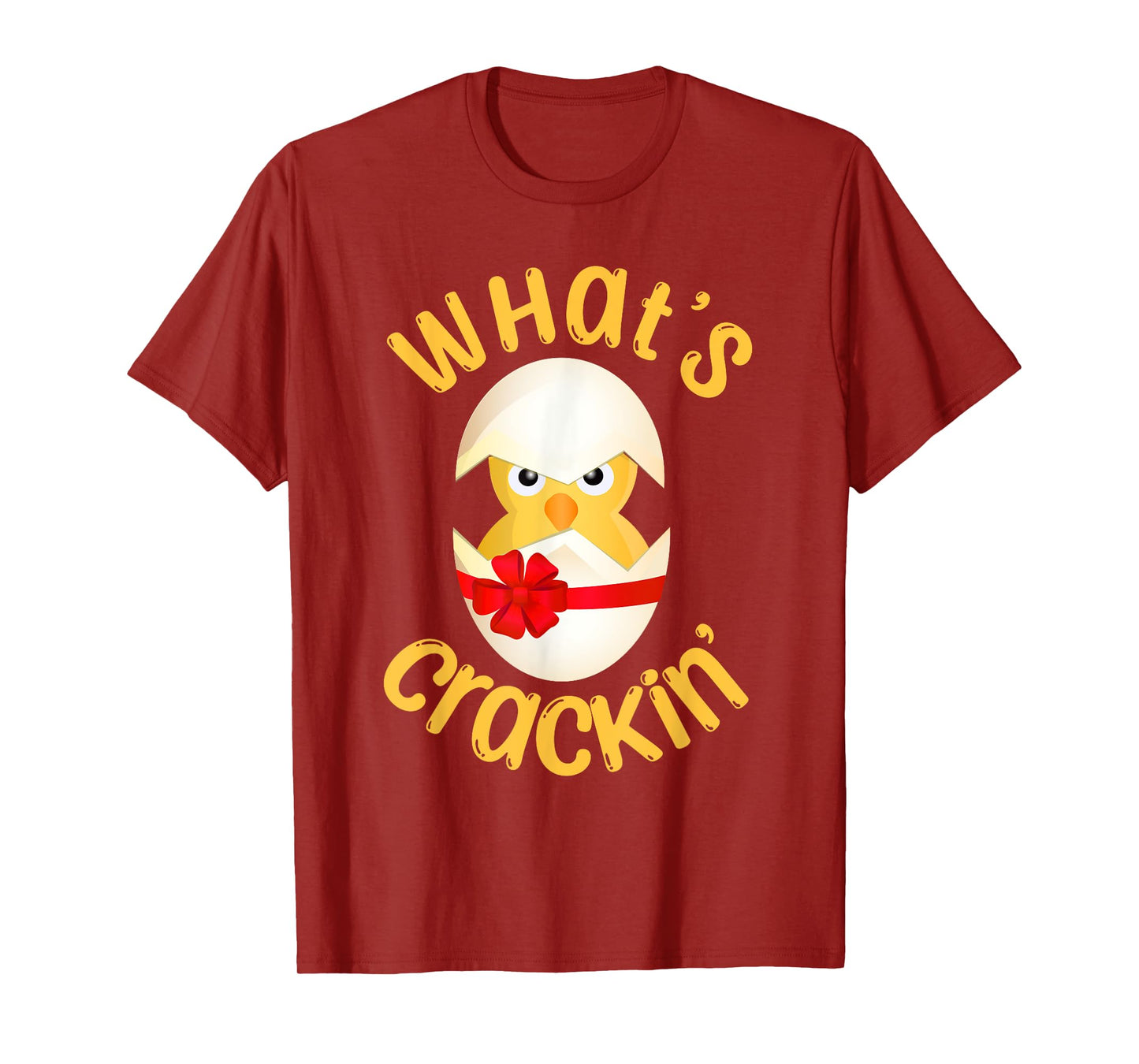 What's Crackin' Hatching Chick Funny Easter Egg Chicks T-Shirt