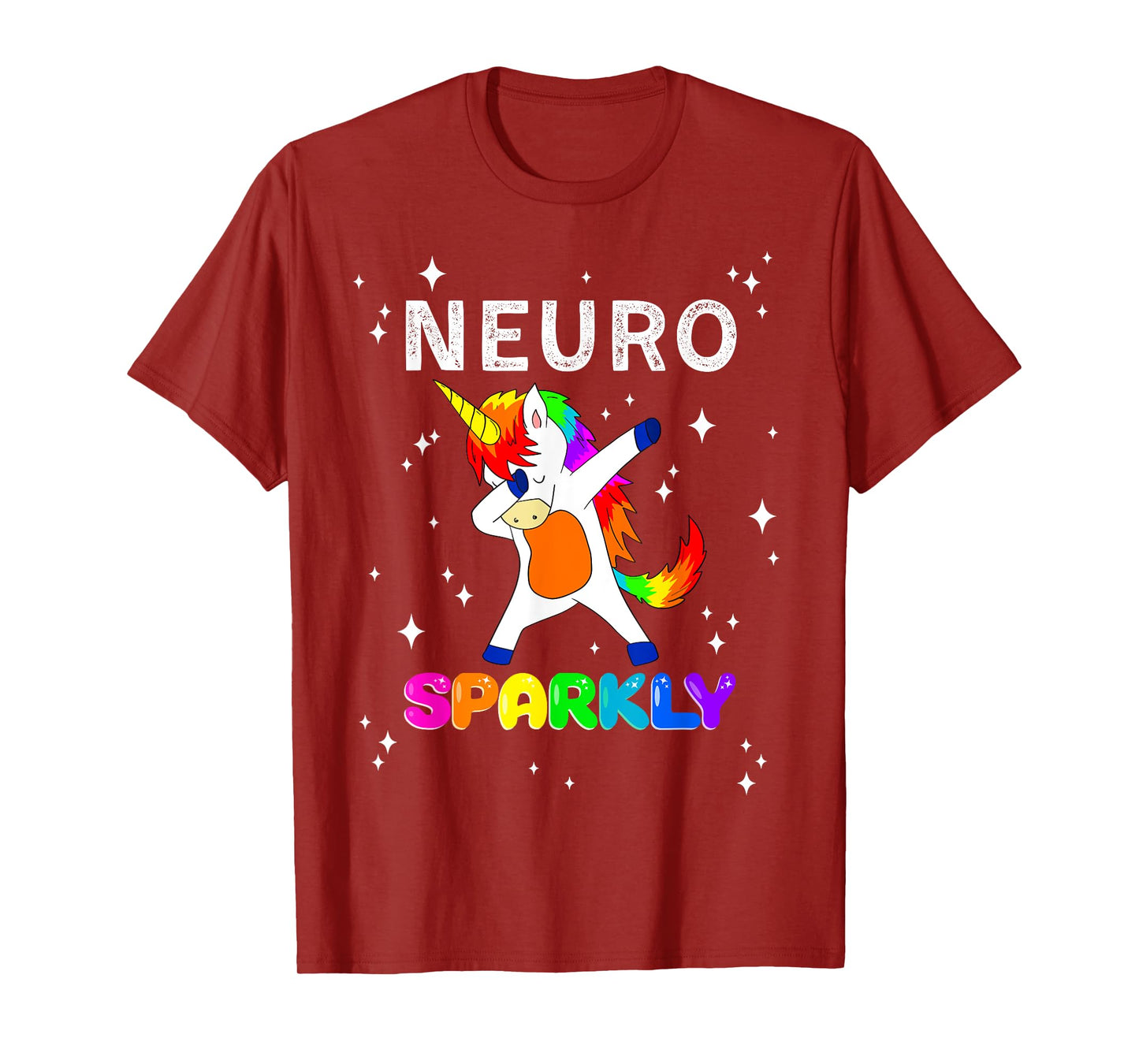 Neurodivergent Neurosparkly Neurodivergence Unicorn ADHD ASD T-Shirt