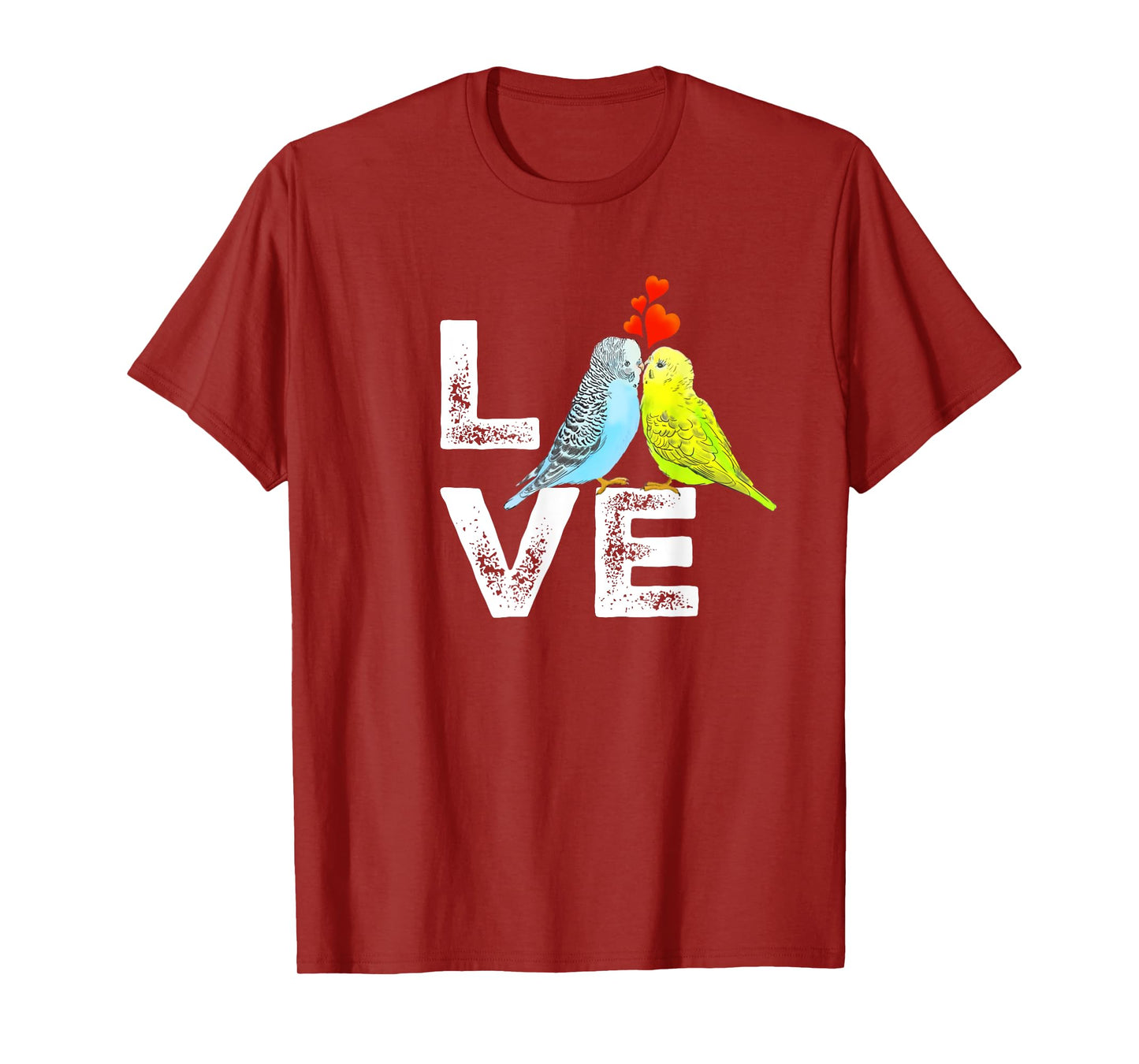 Cute Parrot Parakeet Family Love Men Women Boys Girls T-Shirt