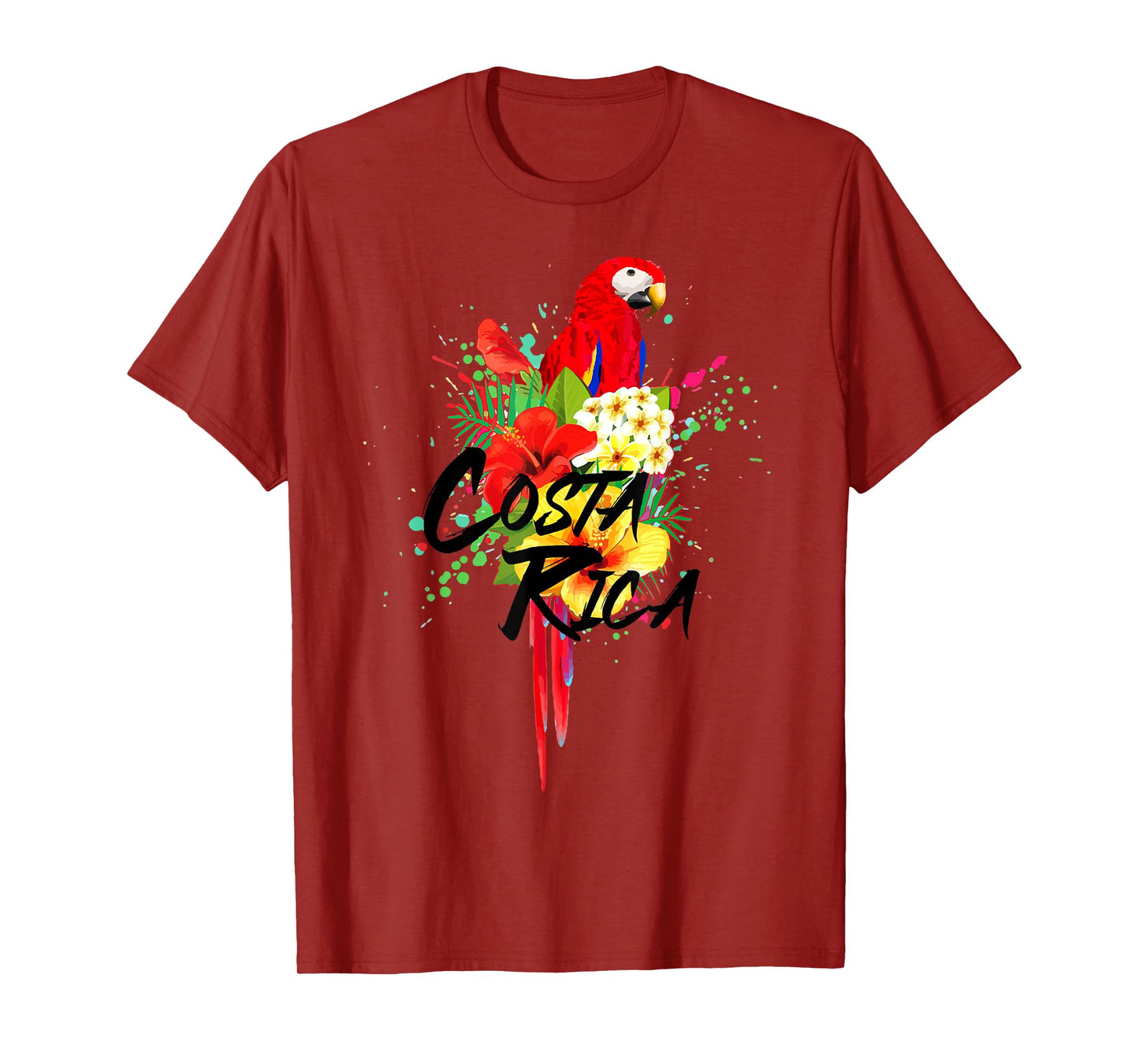 Costa Rica Souvenirs Parrot Tropical Bird Vintage T-Shirt