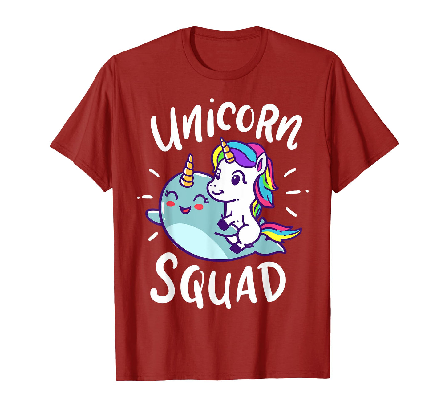 Unicorn Squad Narwhal Funny Cute Birthday Party Present Gift T-Shirt