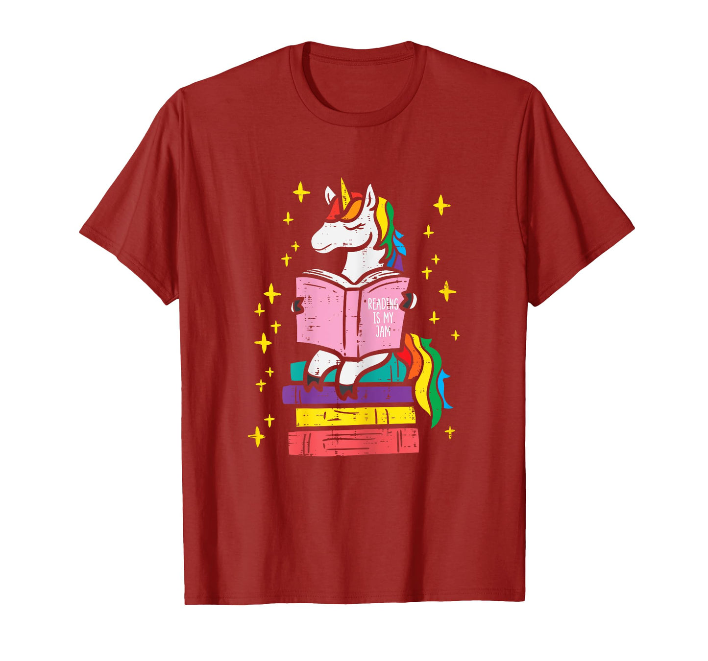 Reading Unicorn Cute Book Lover Bookworm Women Girls T-Shirt