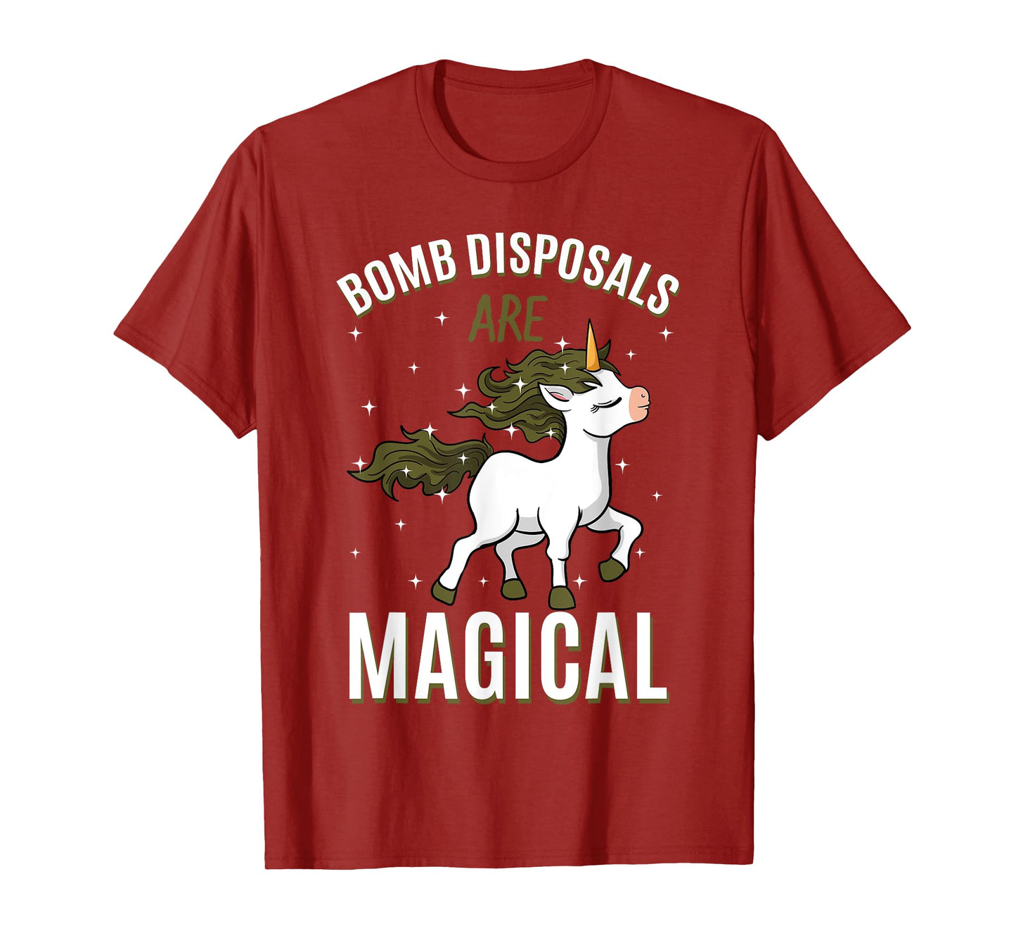 Bomb Disposals Are Magical Unicorn Job EOD IEDD Profession T-Shirt