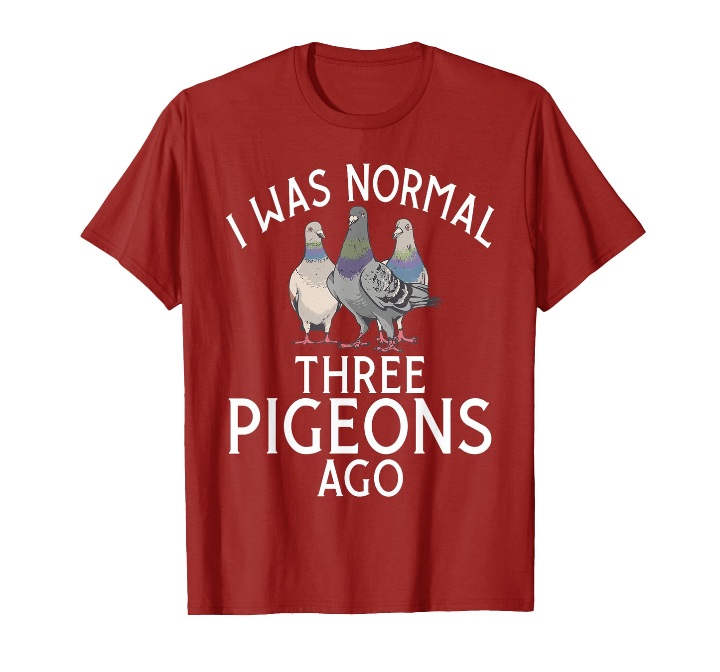 I was normal three Pigeons ago funny Pigeon T-Shirt