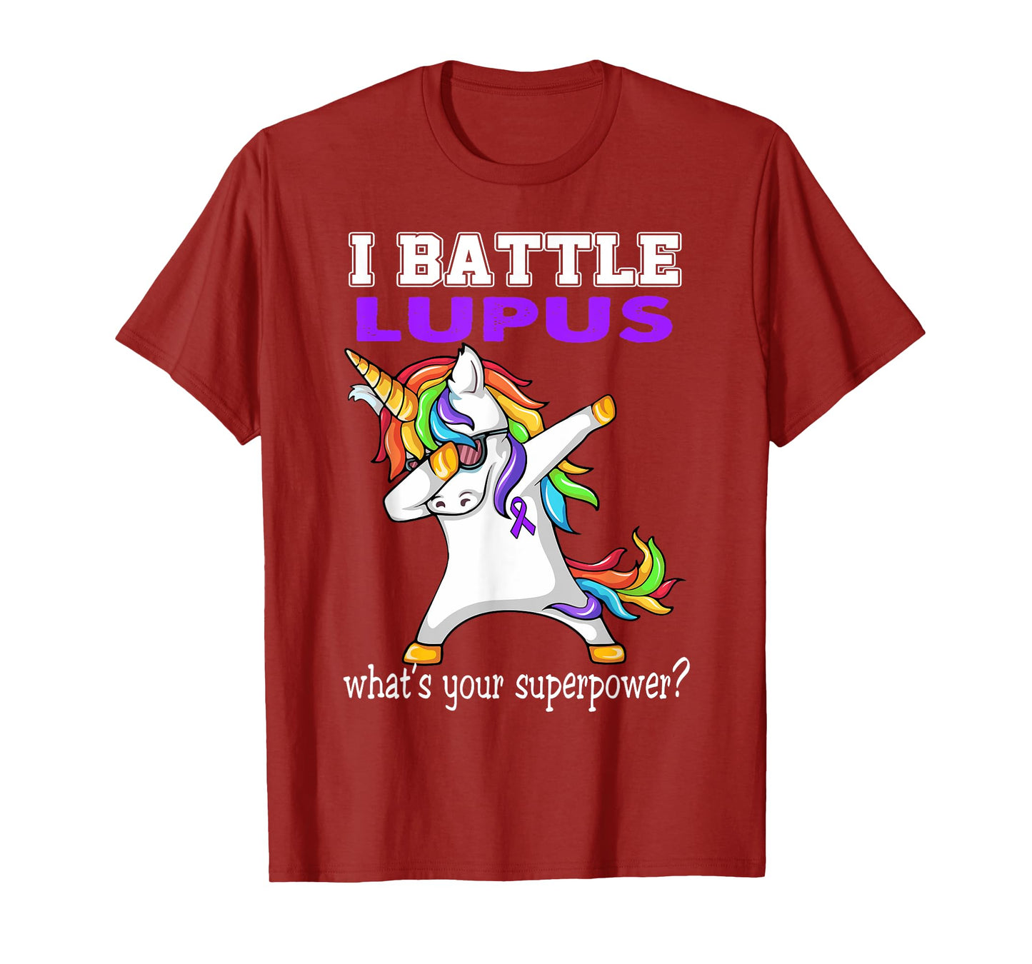 Unicorn I Battle Lupus Awareness T-Shirt