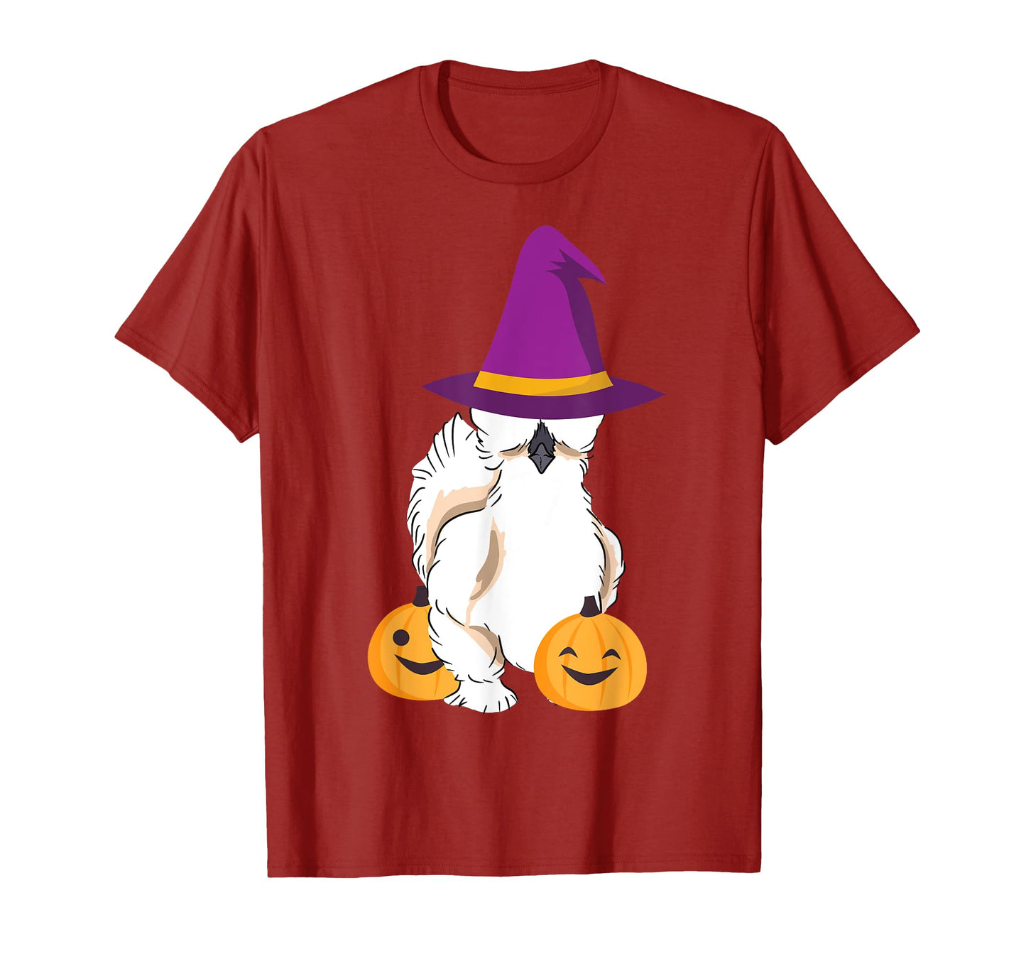 Silkie Silky Chicken Funny Halloween Graphic T-Shirt