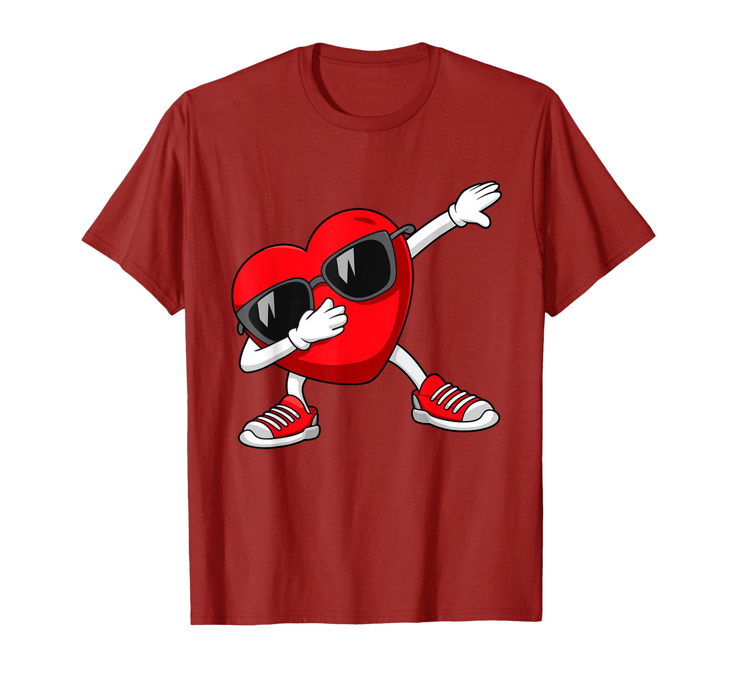 Valentines Day Dabbing Heart Dab For Teens Boys Girls Kids T-Shirt