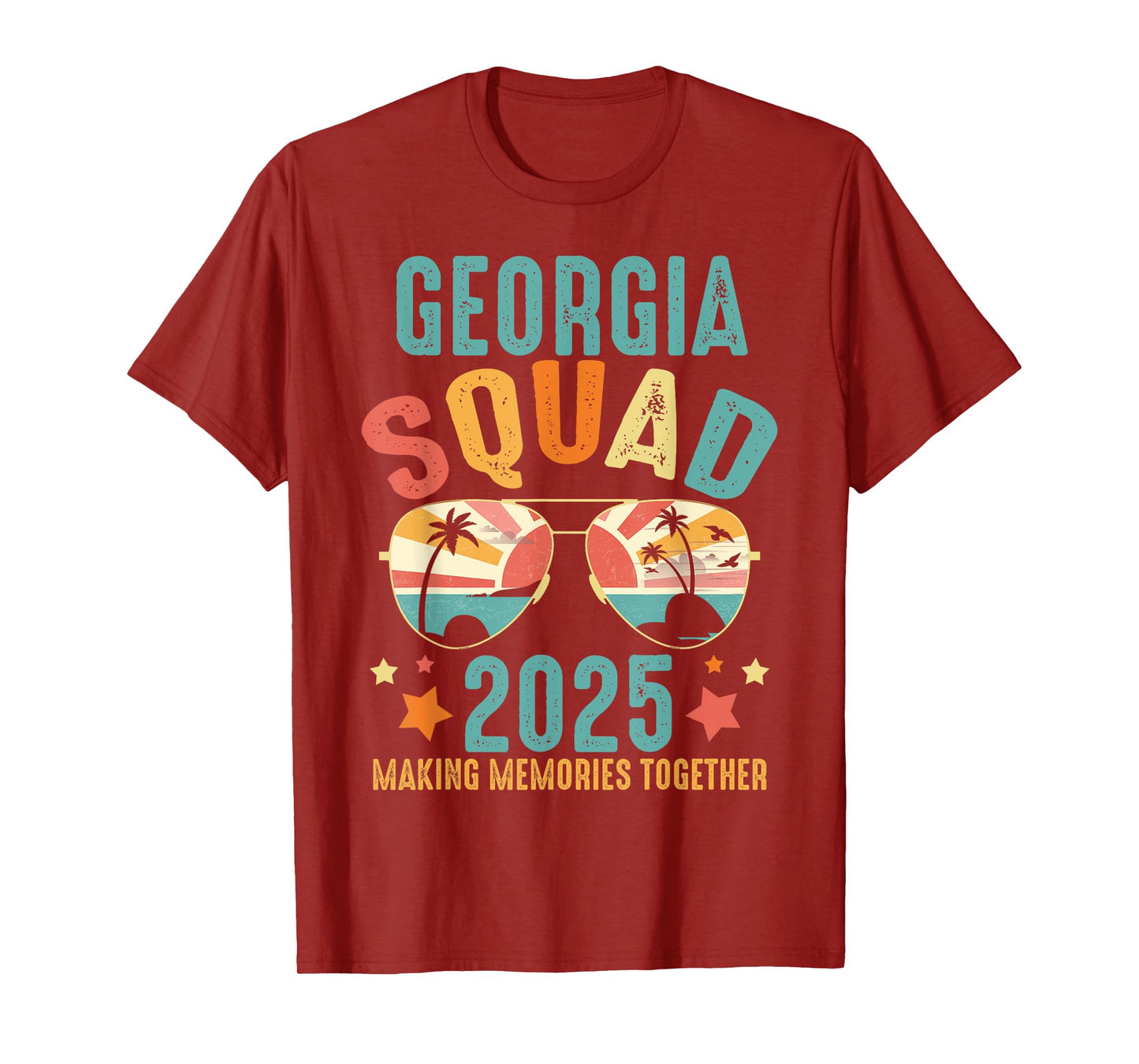 Georgia Squad 2025 Funny Groovy Reunion Friends Trip Match T-Shirt