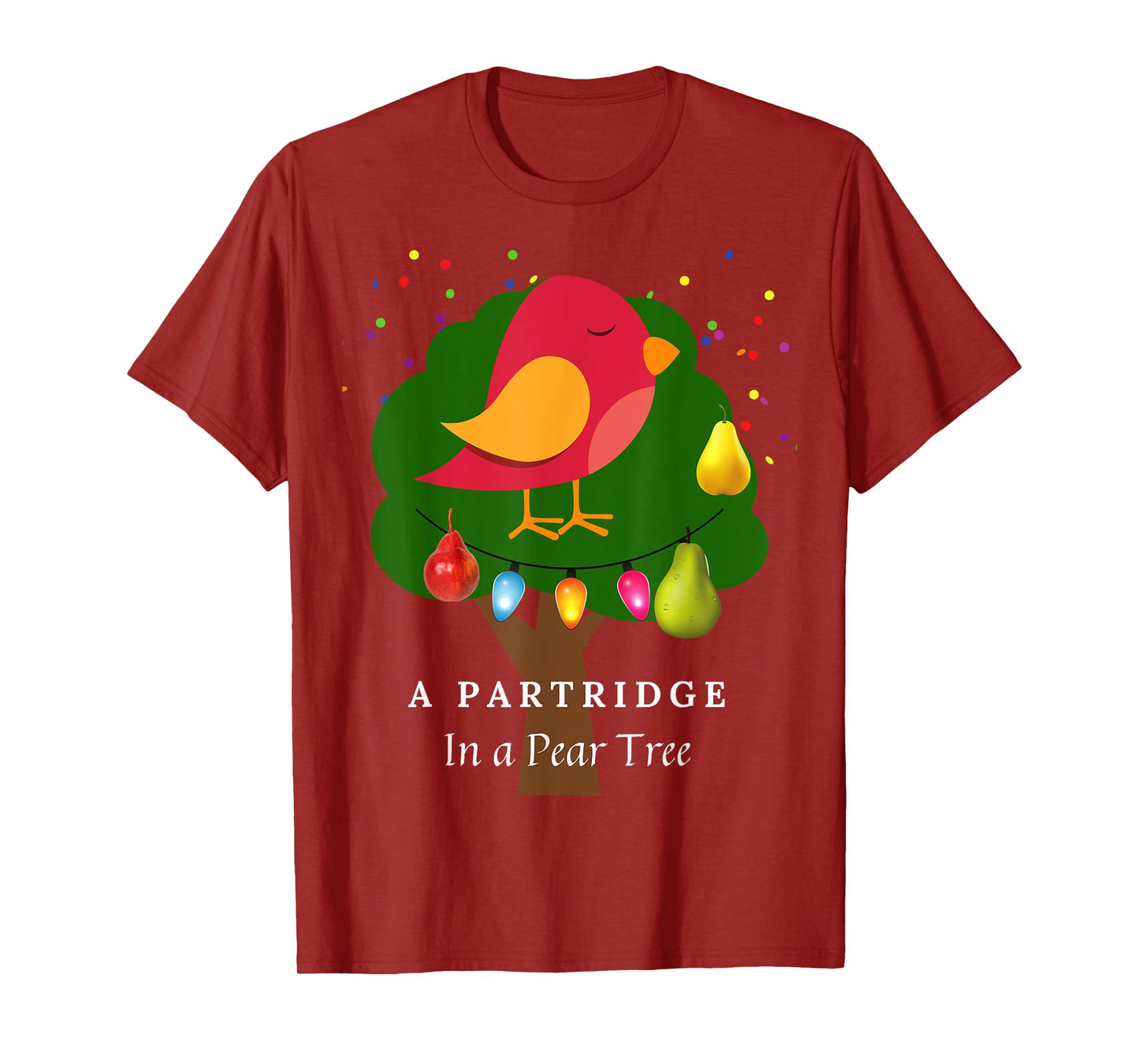 Partridge in a Pear Tree Twelve Days of Christmas Song T-Shirt