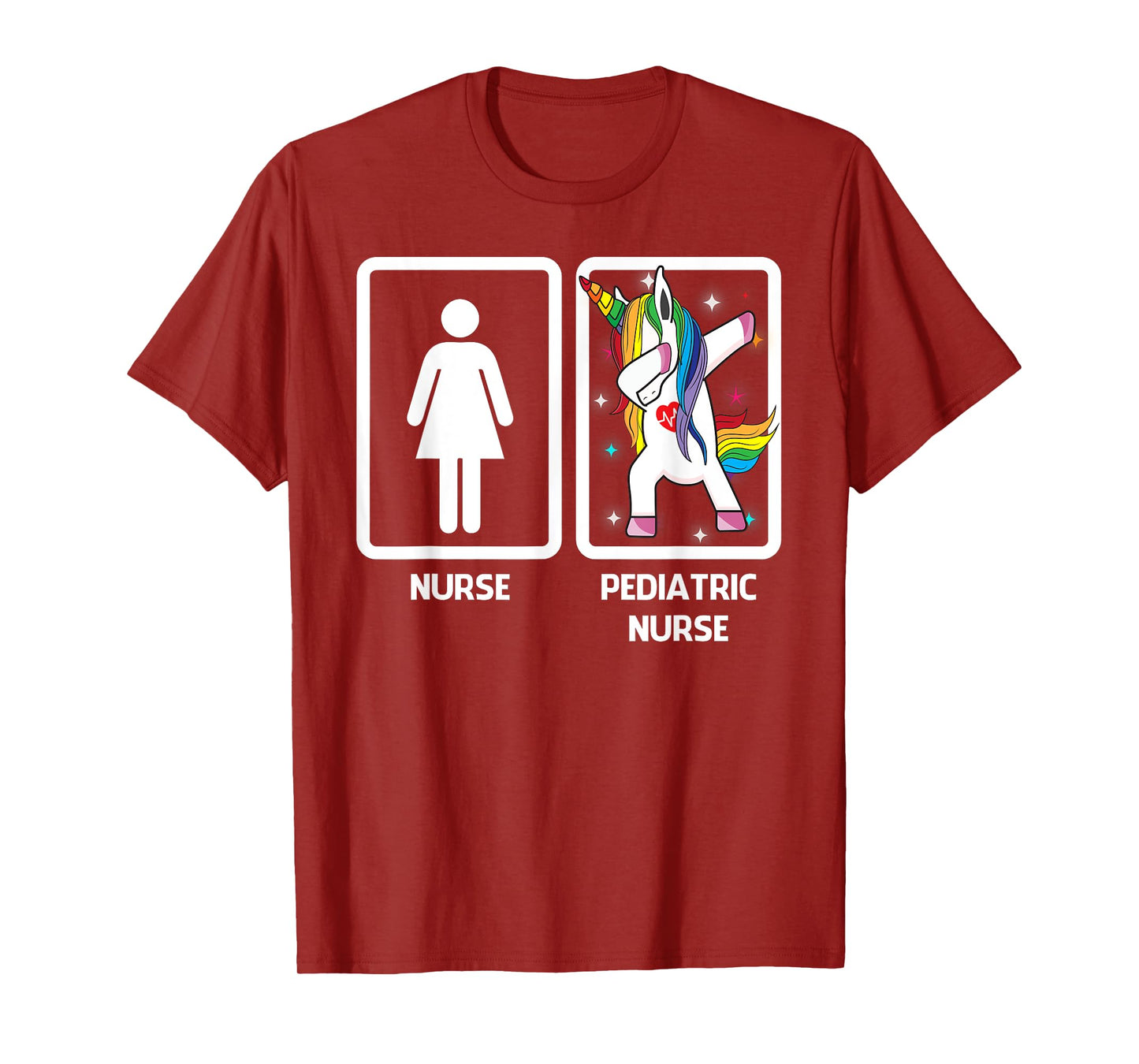 Pediatric Nurse Unicorn Dabbing Funny Pediatric Nursing T-Shirt