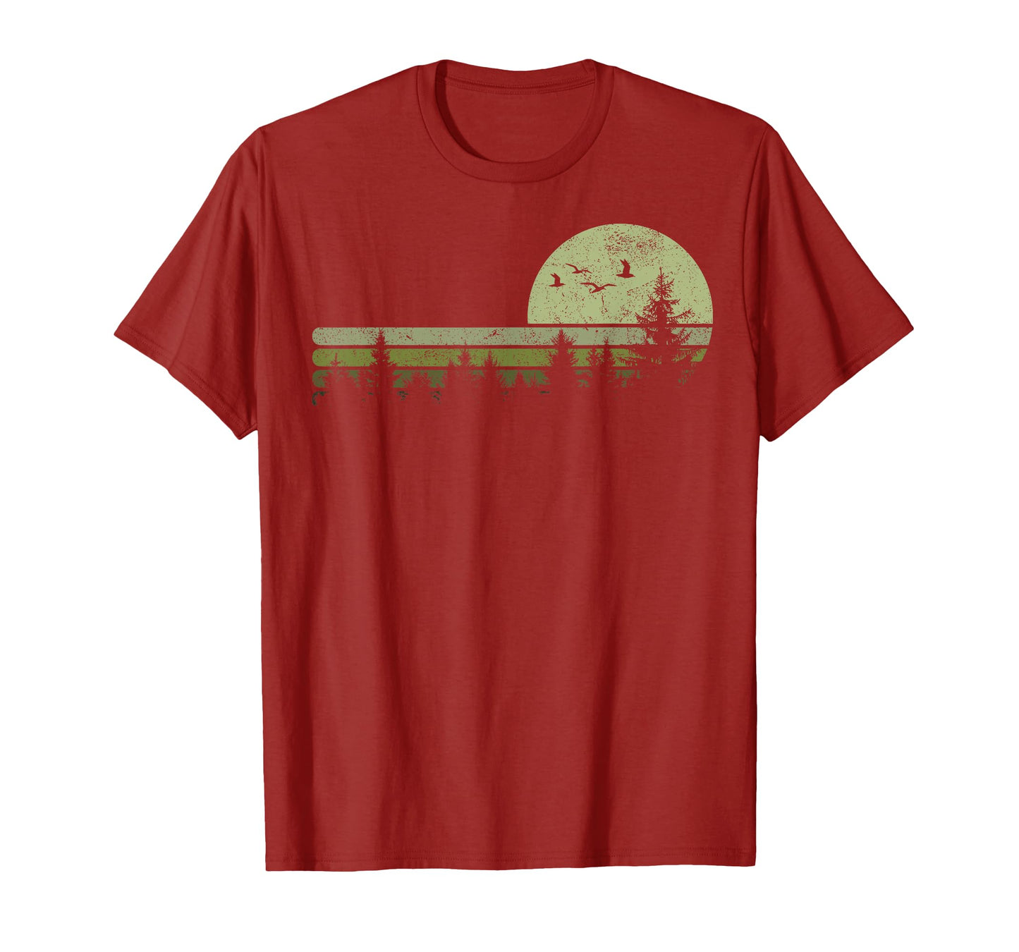 Vintage Forest Nature Trees Hiking Outdoor Wildlife T-Shirt