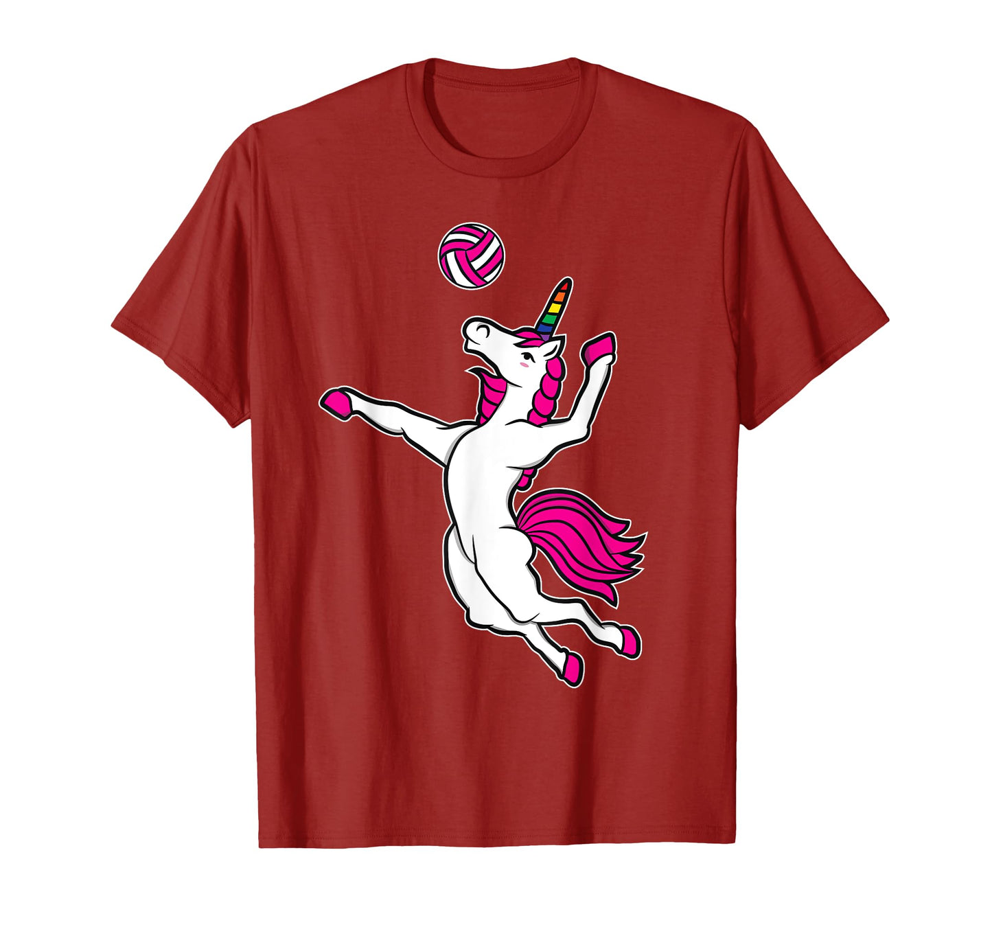 Funny Volleyball Unicorn T-Shirt For Volleyball Girls T-Shirt