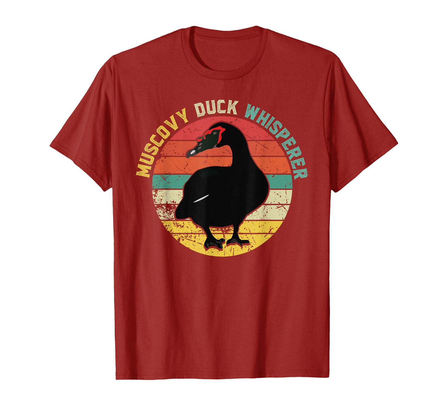 Retro Muscovy Duck Whisperer Funny Farmer Muscovy Duck gift T-Shirt