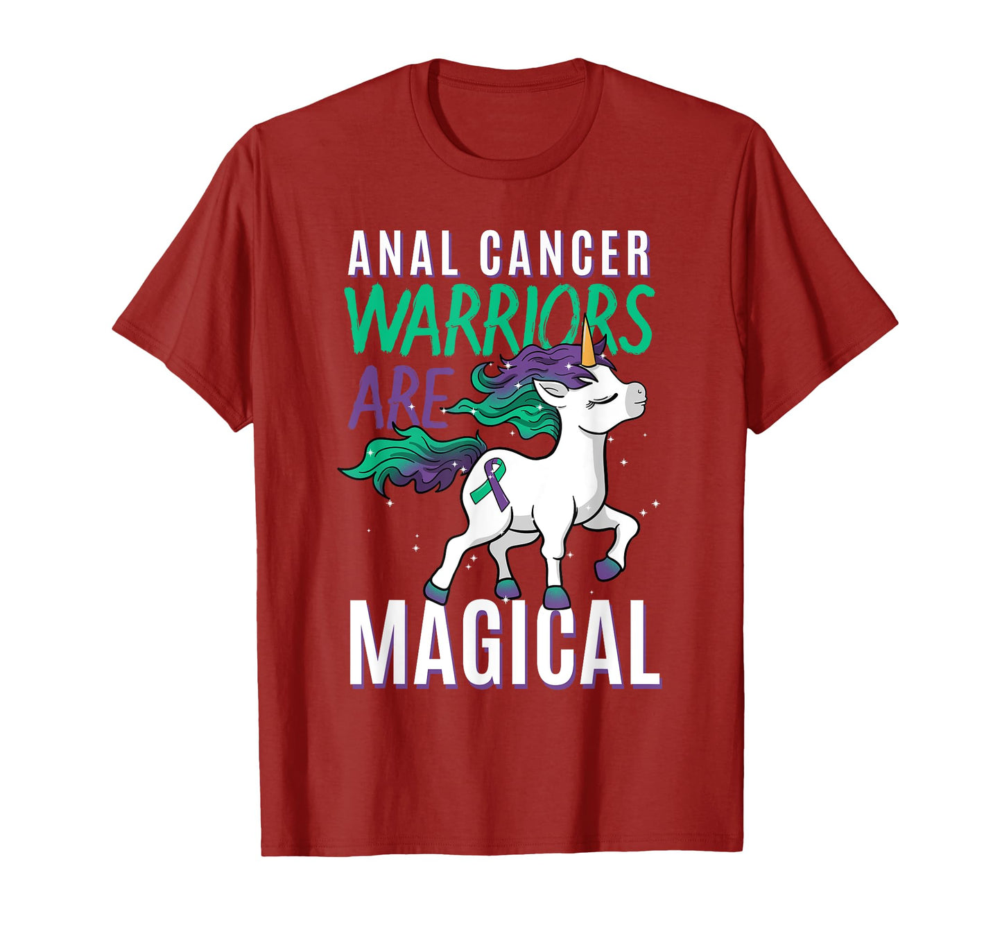 Anal Cancer Awareness Supporter Fighter Unicorn Lover Gift T-Shirt