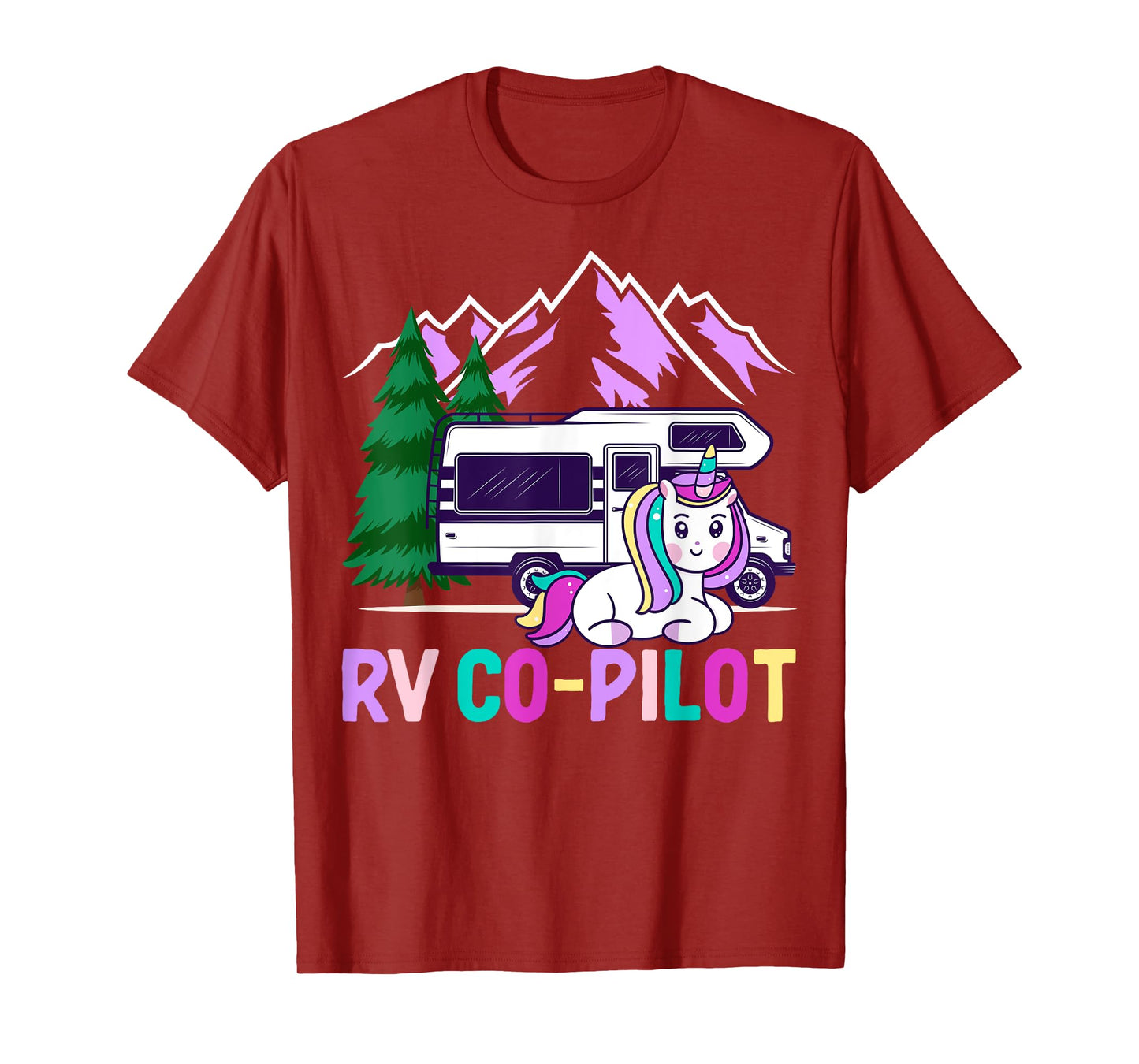 Rv Co-Pilot Rv Driver Rv Camper Rv Camping Girl T-Shirt