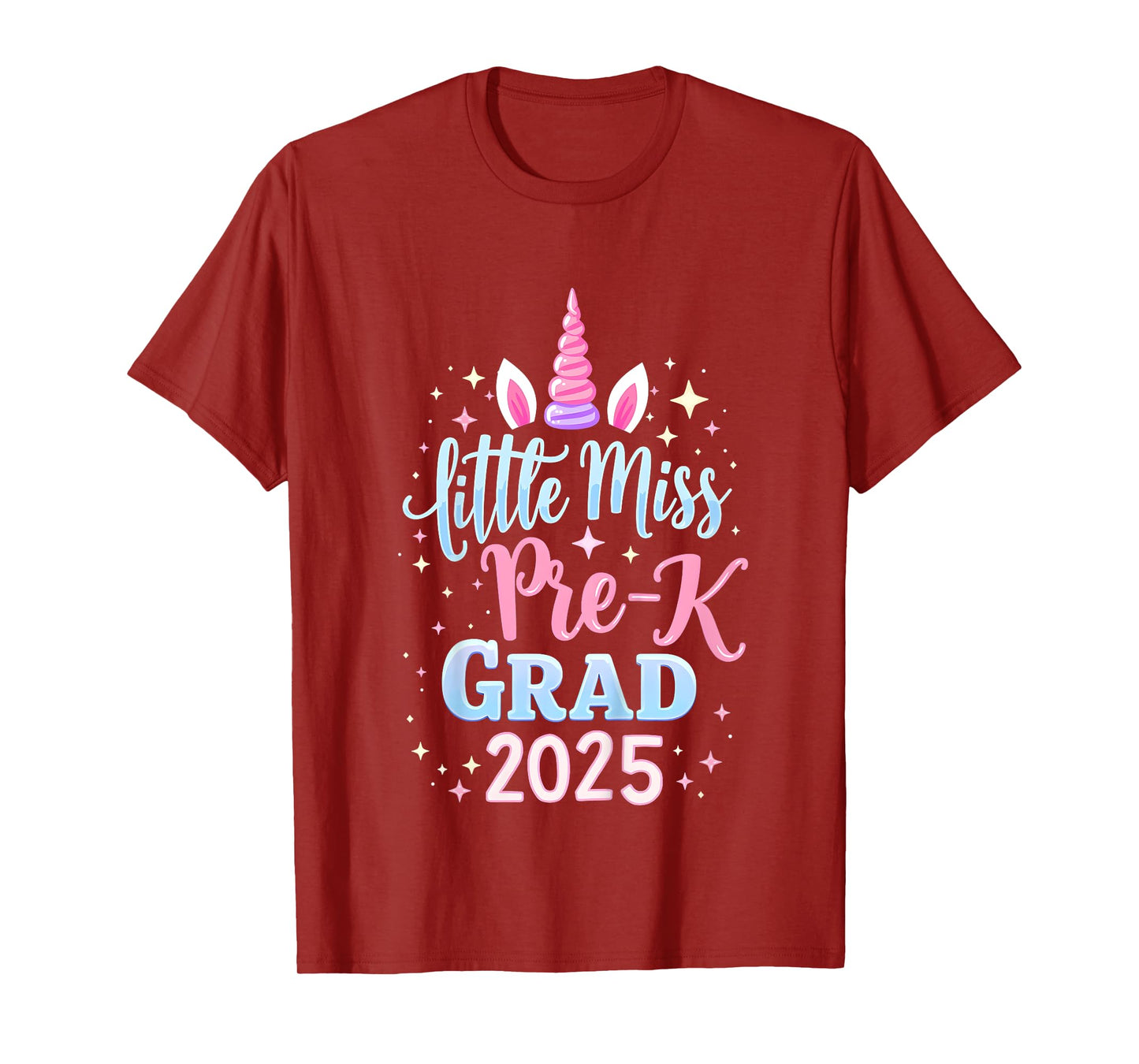 Kids Little Miss Pre-K Grad Preschool Girls Prek Graduation 2025 T-Shirt