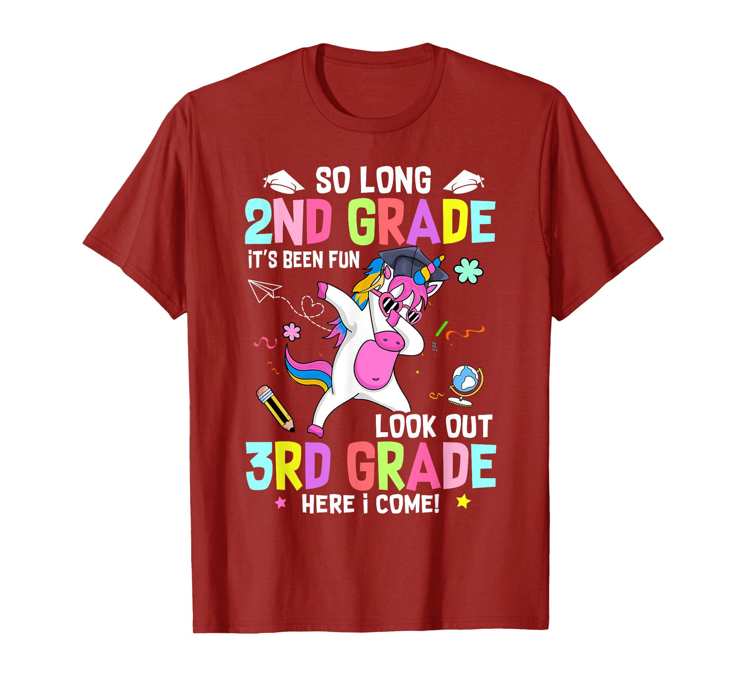 So Long 2nd Grade It's Been Fun Look Out 3rd Grade Unicorn T-Shirt
