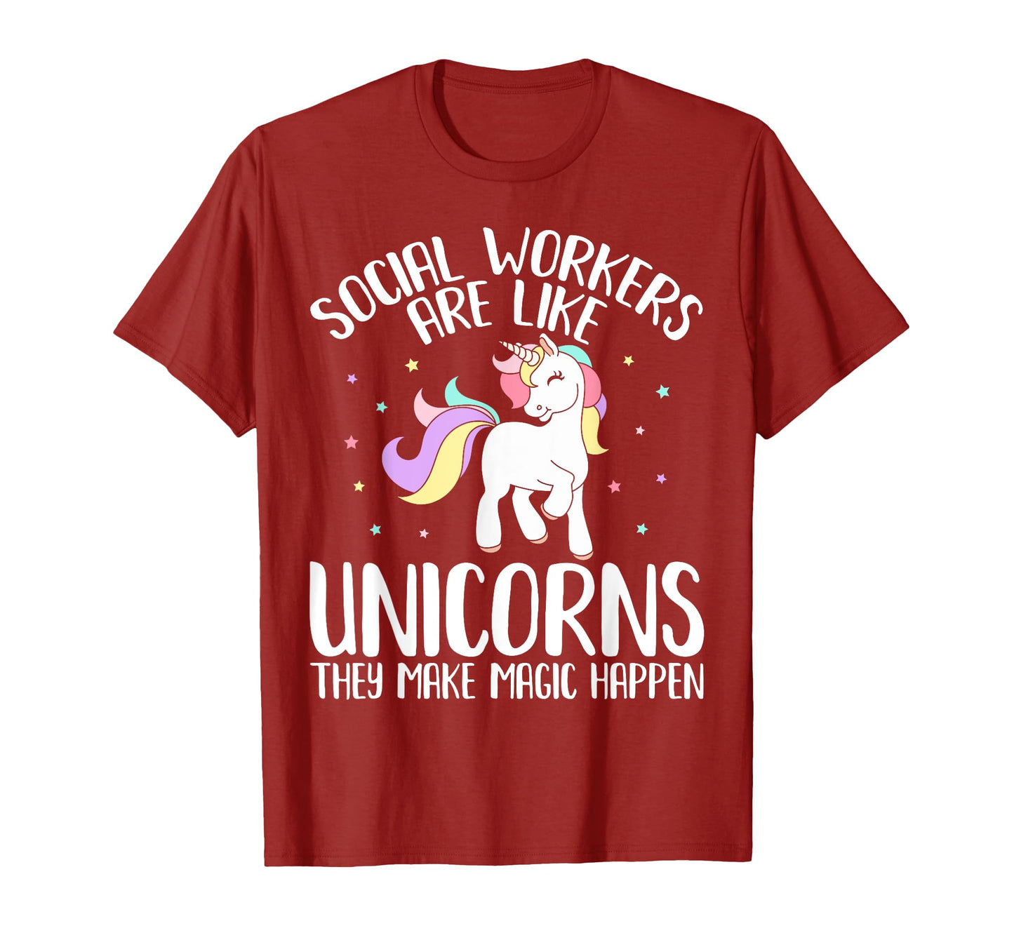 Women Social Workers Make Magic Happens Unicorn Social Work T-Shirt