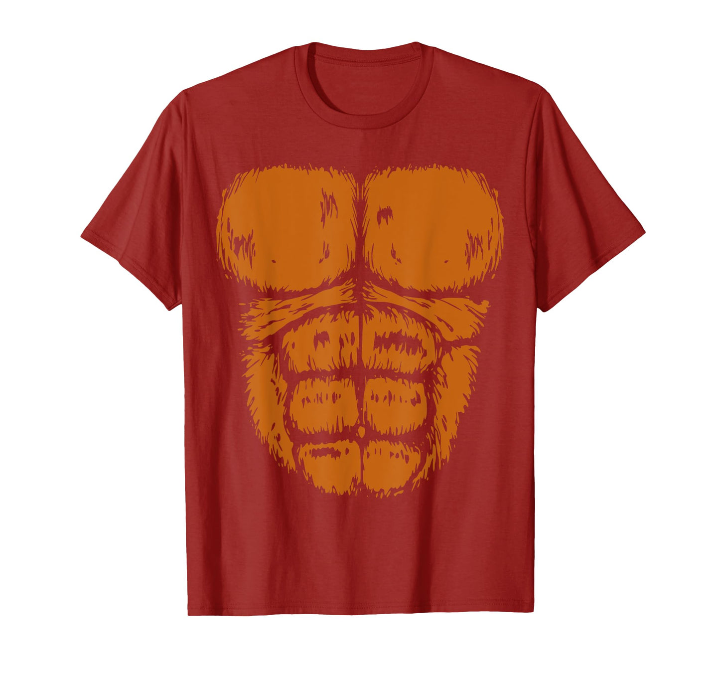 Gorilla Monkey Belly Chest Costume DIY Halloween T-Shirt