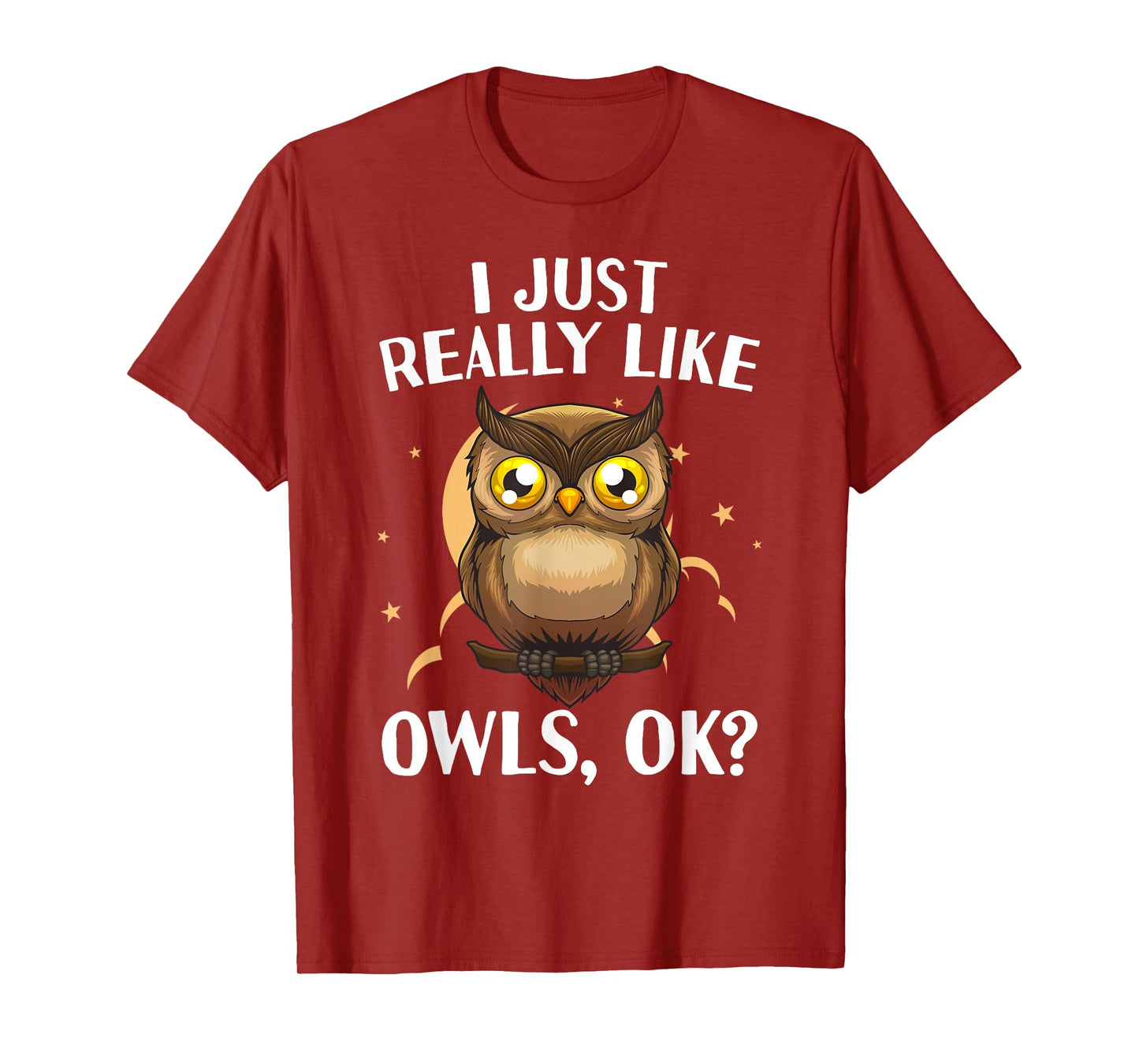 Cute Owl Design For Men Women Kids Nocturnal Bird Owl Lover T-Shirt