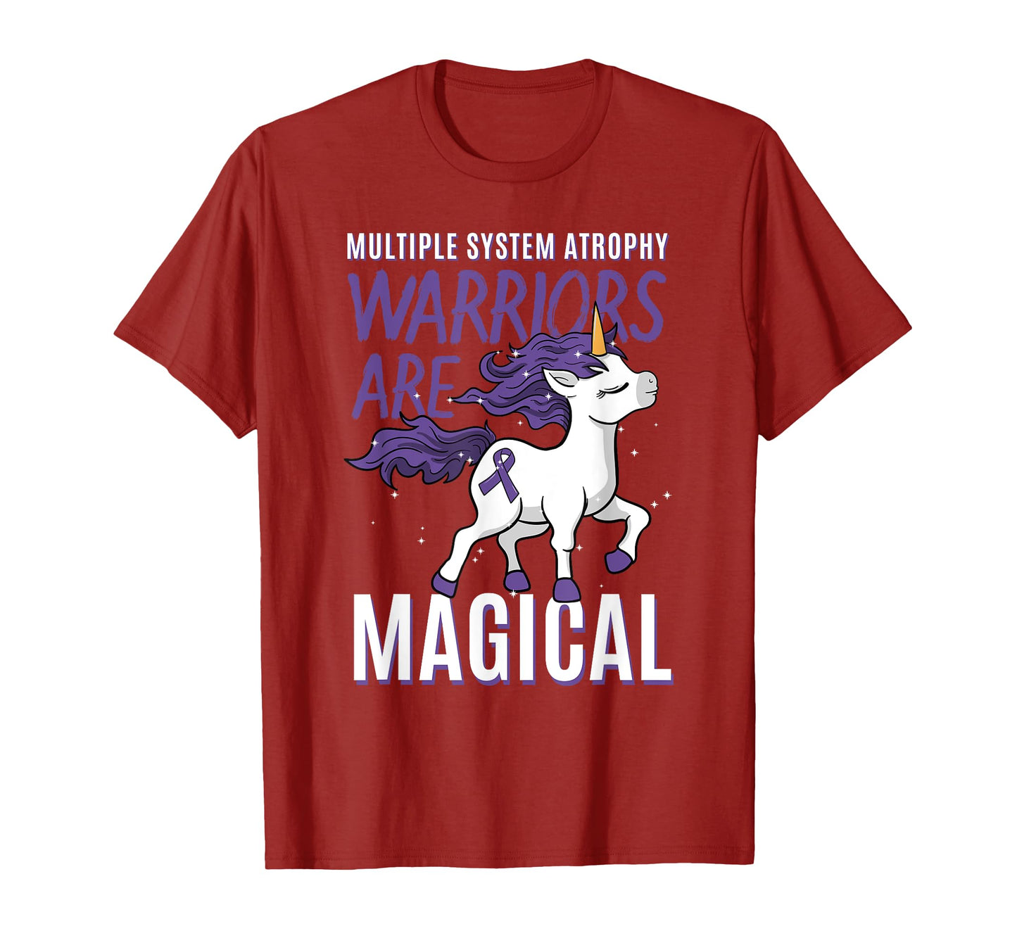 Multiple System Atrophy Unicorn Neurodegenerative Disorder T-Shirt