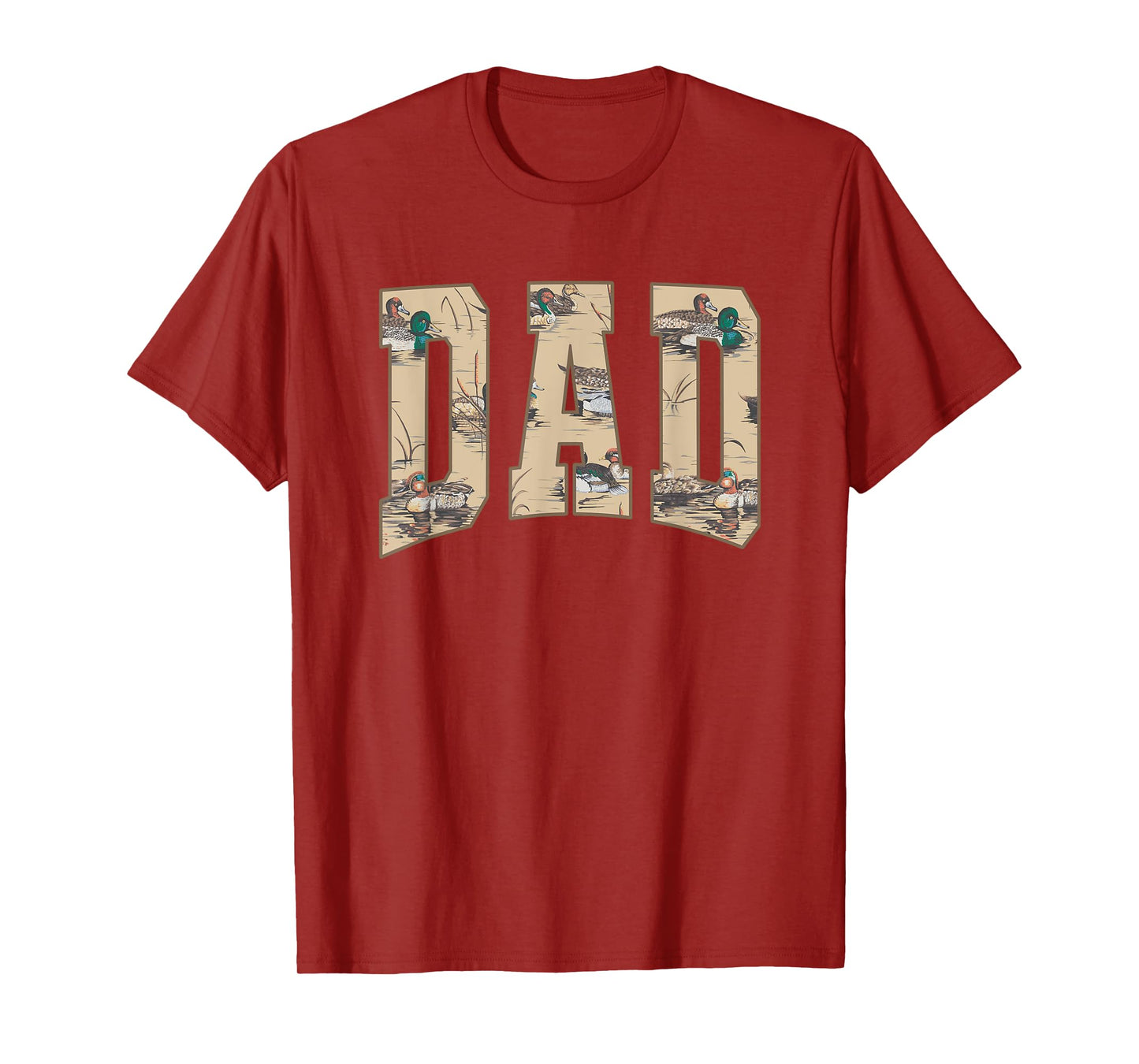 Hunting Dad Duck Camouflage Camo Waterfowl Duck Camo Men T-Shirt